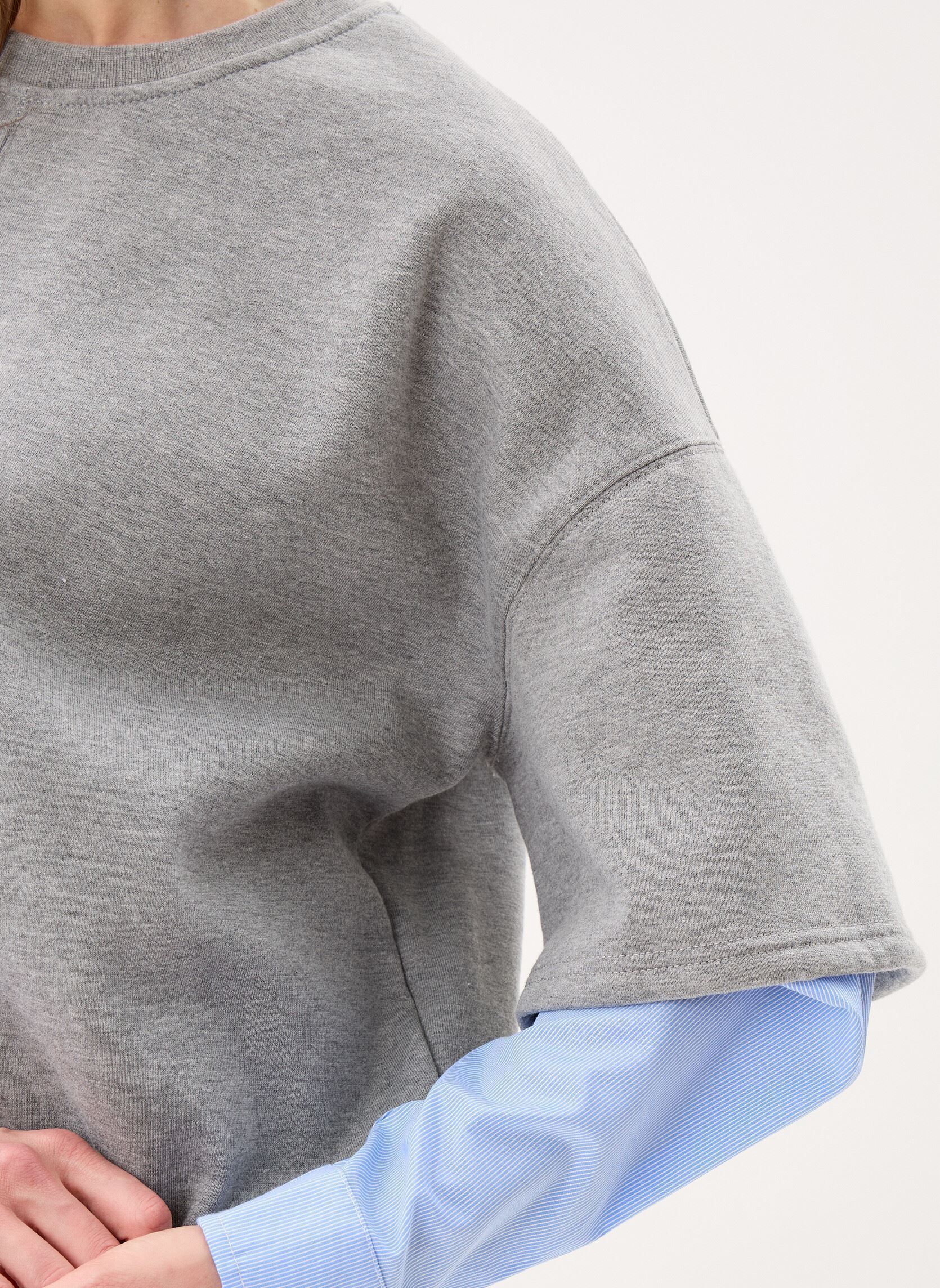 Sweatshirts Iholinne Mix Sw femme gris Ichi Sweatshirts Iholinne Mix Sw femme gris GREY MELANGE