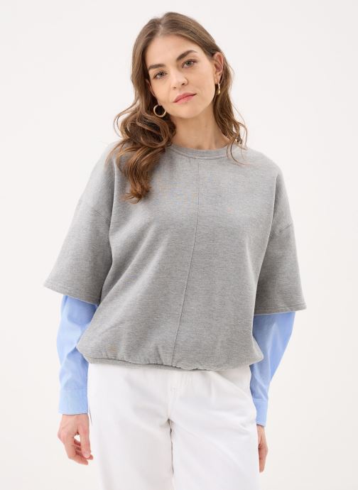 Ichi Sweater Iholinne Mix Sw dames grijs