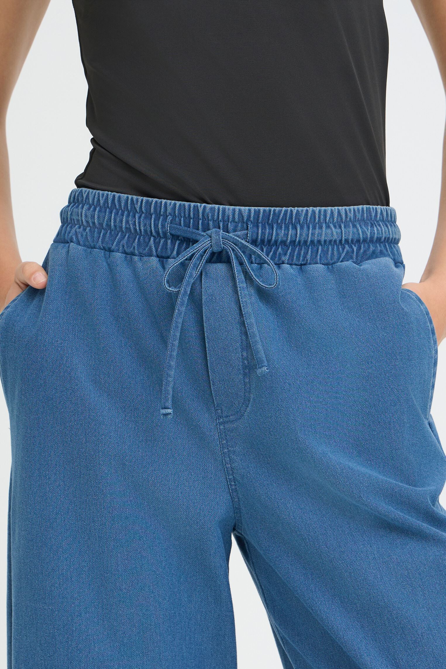 Jeans large Ihkate Denim Pa3 femme bleu Ichi Jeans large Ihkate Denim Pa3 femme bleu KATE DENIM MEDIUM BLUE