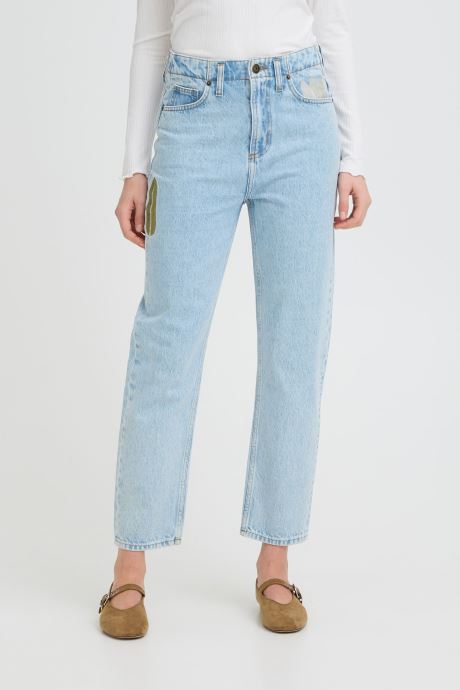Ichi Jeans droit Ihbauve Pa2 femme bleu