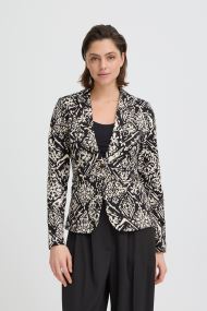 Vestes de blazer Ihkate Print Bl29 femme noir