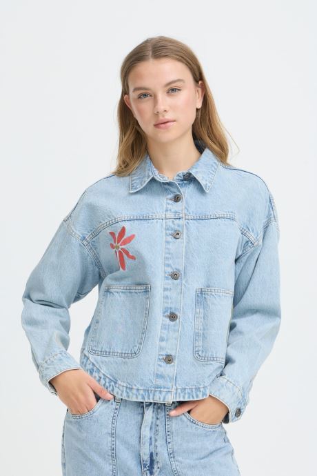 Ichi Vestes en jean Ihbauve Ja femme bleu