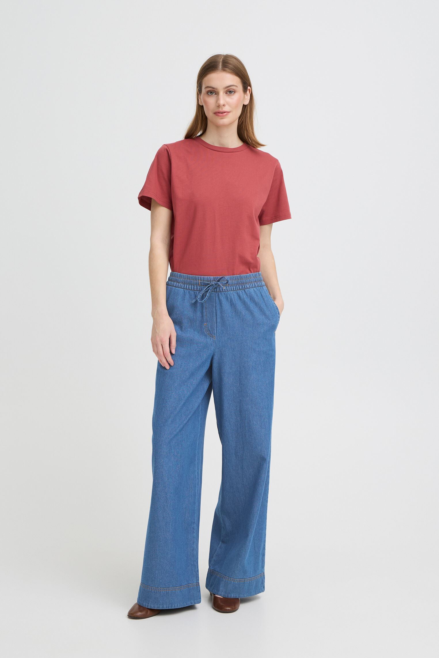 Weite Jeans Iharcher Pa2 damen blau Ichi Weite Jeans Iharcher Pa2 damen blau MEDIUM BLUE