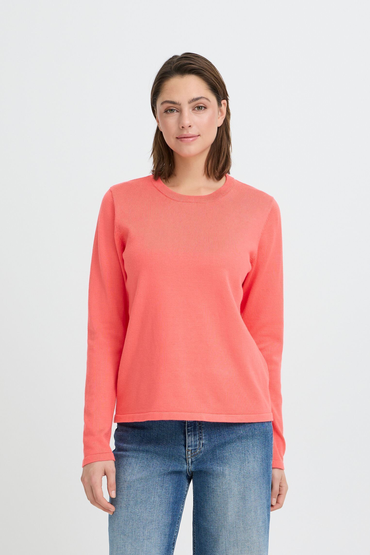 Pullover Ihluls O-Neck Ls damen rosa Ichi Pullover Ihluls O-Neck Ls damen rosa Teaberry