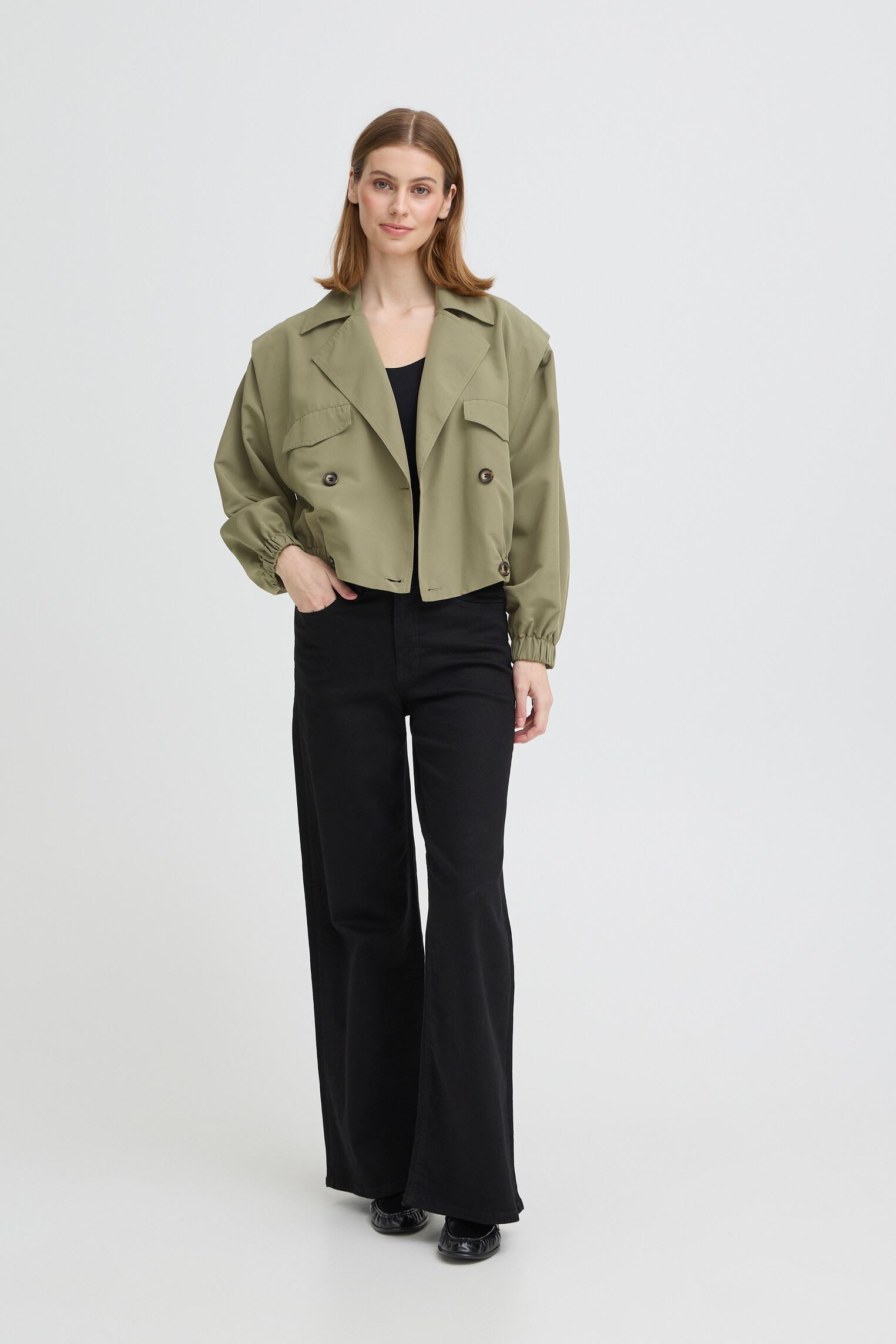 Vestes Ihgezavo Ja femme vert Ichi Vestes Ihgezavo Ja femme vert Deep Lichen Green