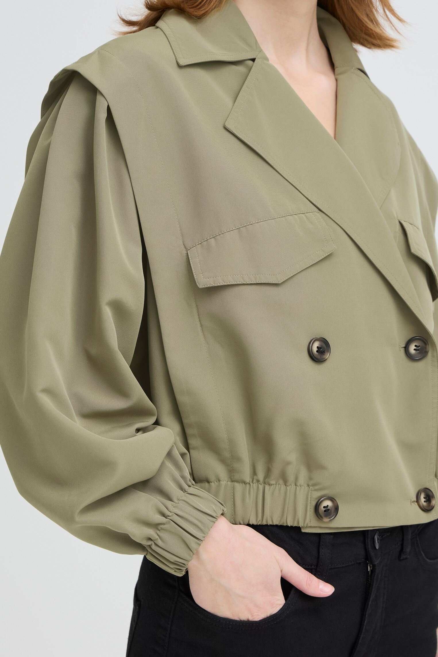 Vestes Ihgezavo Ja femme vert Ichi Vestes Ihgezavo Ja femme vert Deep Lichen Green
