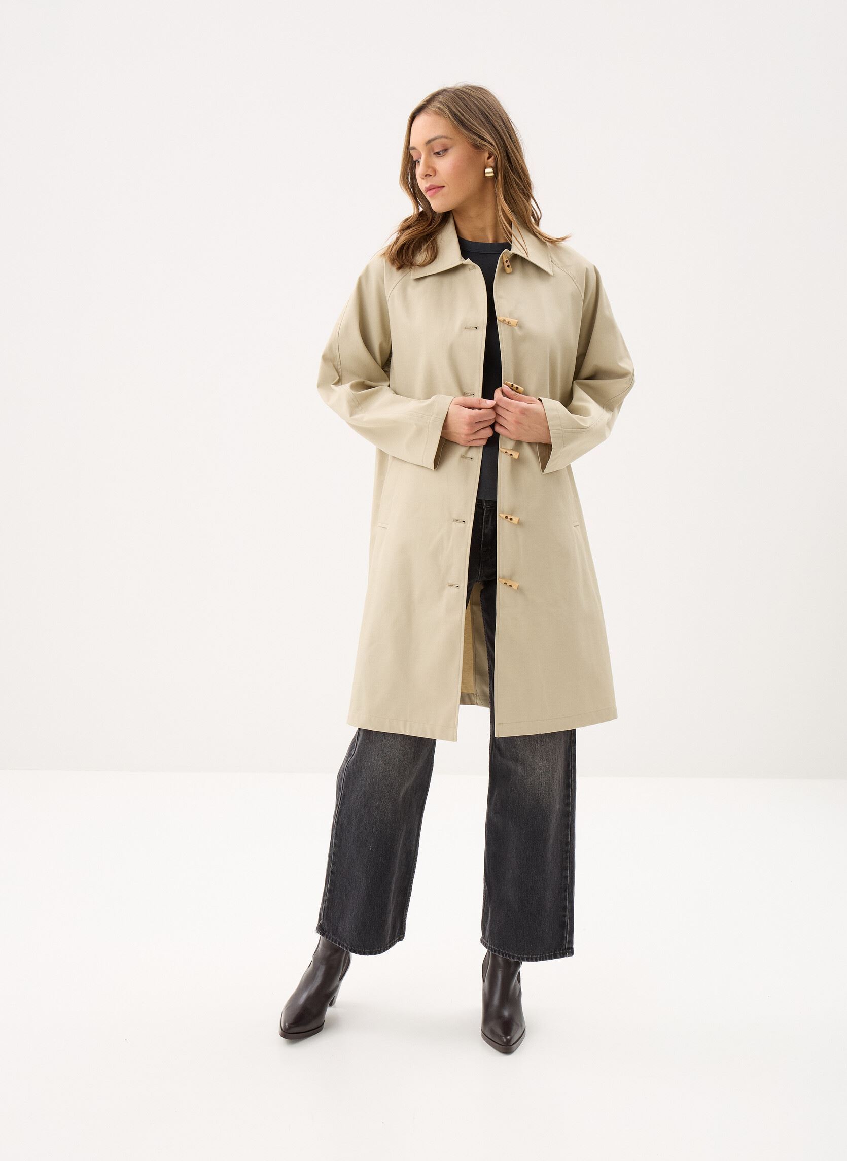 Trenchcoats Ihestava Ja dames beige Ichi Trenchcoats Ihestava Ja dames beige EUCALYPTUS