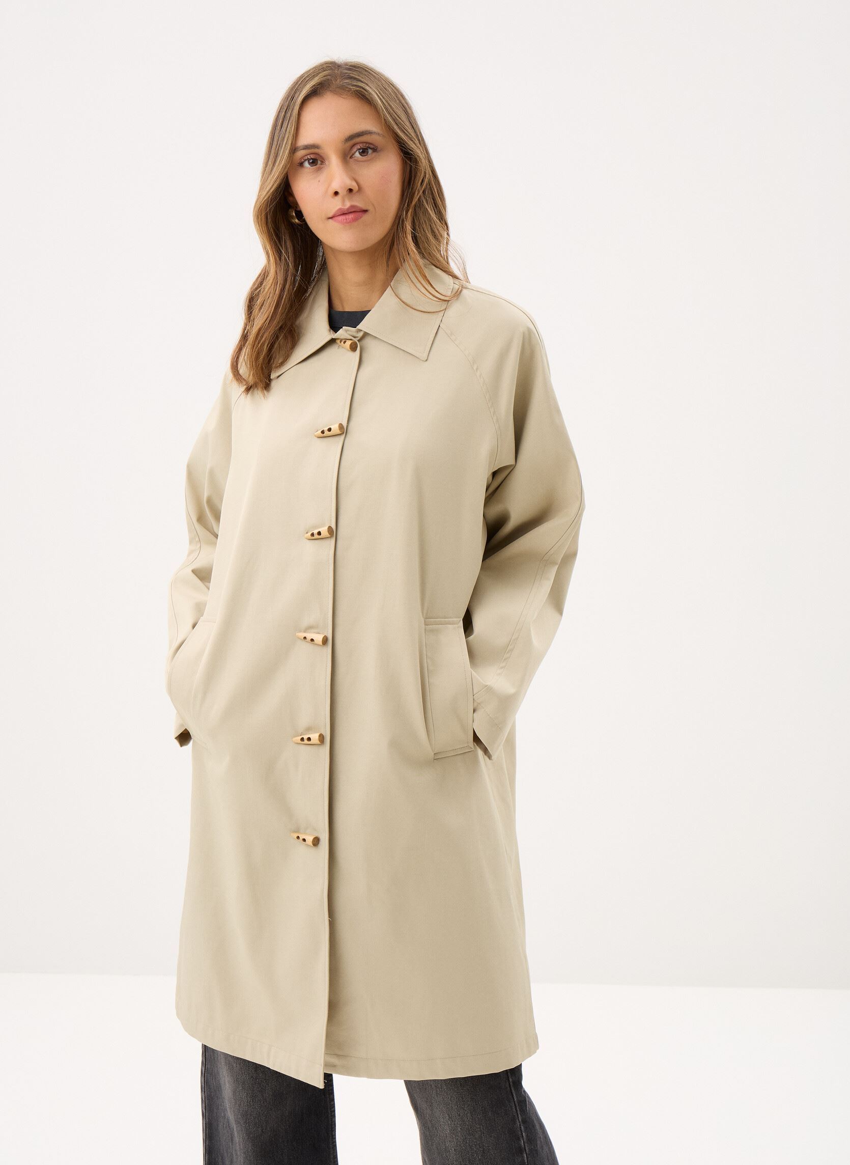 Trenchcoats Ihestava Ja dames beige Ichi Trenchcoats Ihestava Ja dames beige EUCALYPTUS