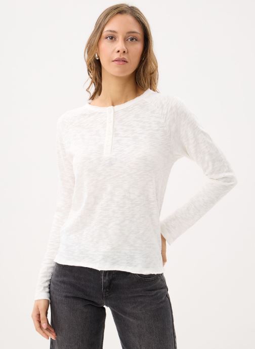 Ichi Langarm-T-Shirts Ihnicola Ls damen weiß