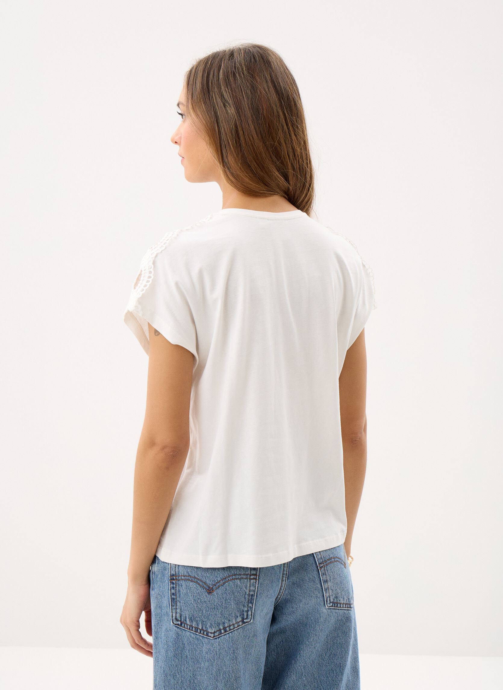 Tee-shirts manches courtes Ihmonora Ss femme blanc Ichi Tee-shirts manches courtes Ihmonora Ss femme blanc CLOUD DANCER