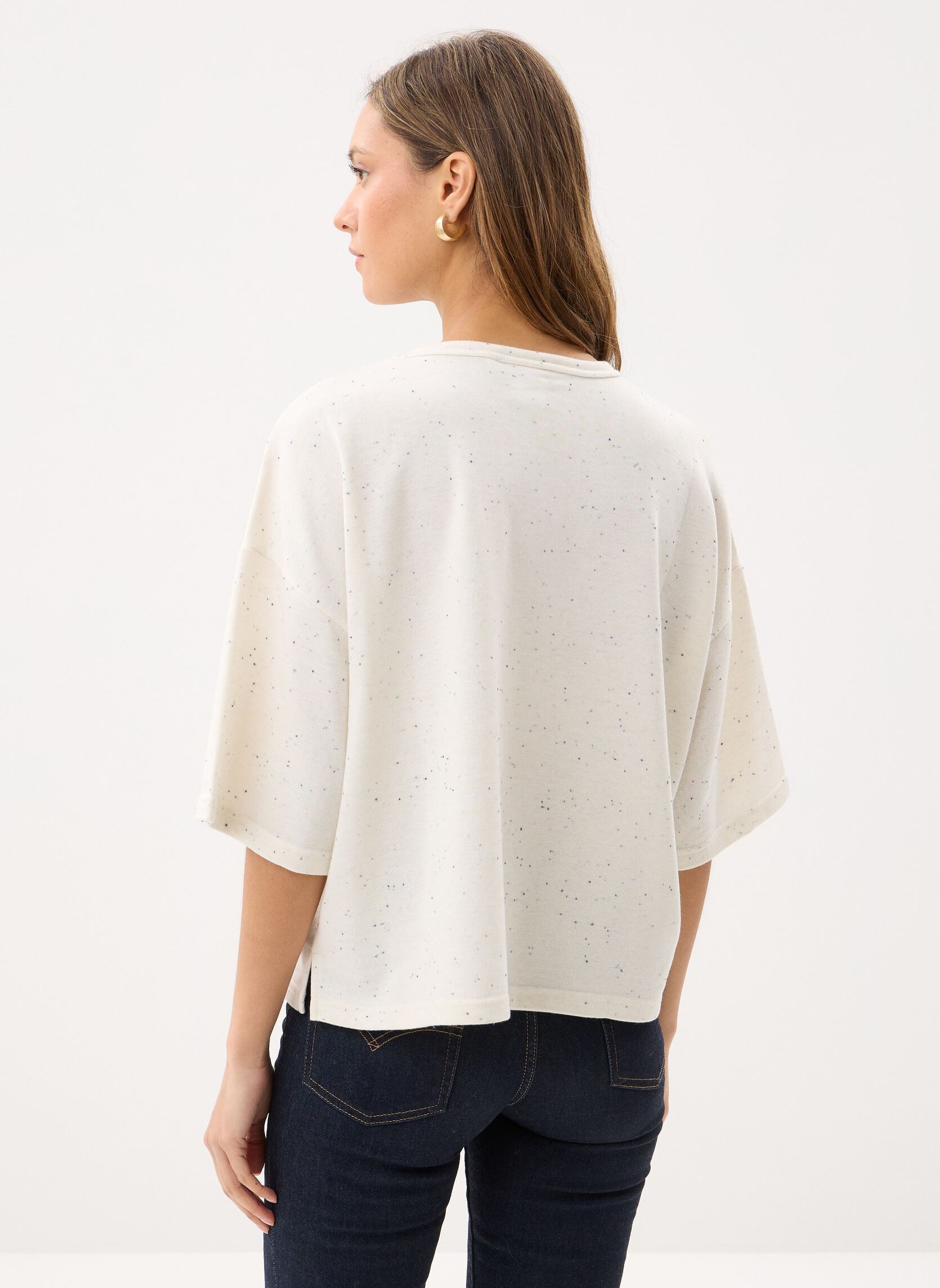 Tee-shirts manches courtes Ihneppy Ss femme blanc Ichi Tee-shirts manches courtes Ihneppy Ss femme blanc CLOUD DANCER/BEL AIR BLUE