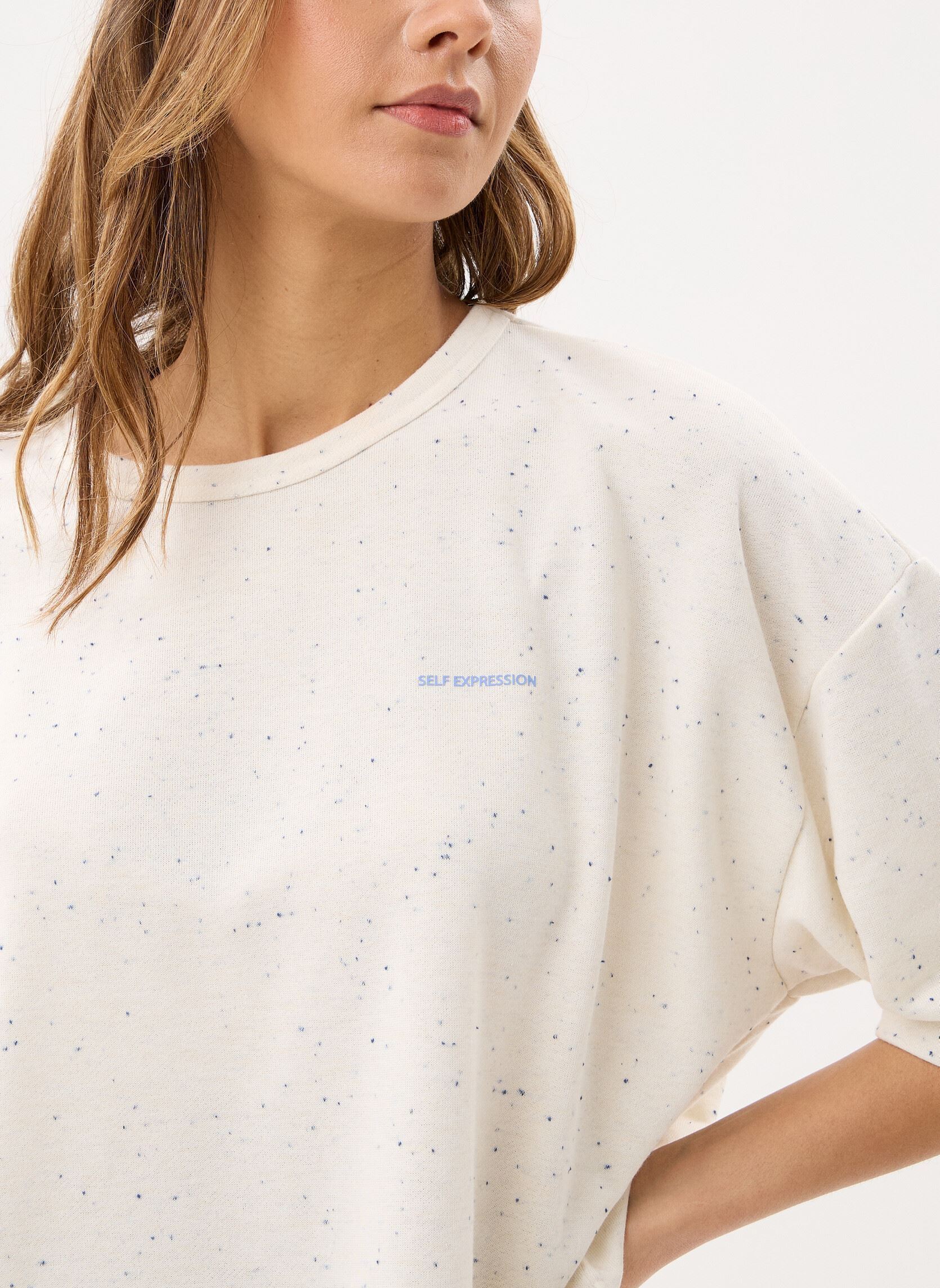 Tee-shirts manches courtes Ihneppy Ss femme blanc Ichi Tee-shirts manches courtes Ihneppy Ss femme blanc CLOUD DANCER/BEL AIR BLUE