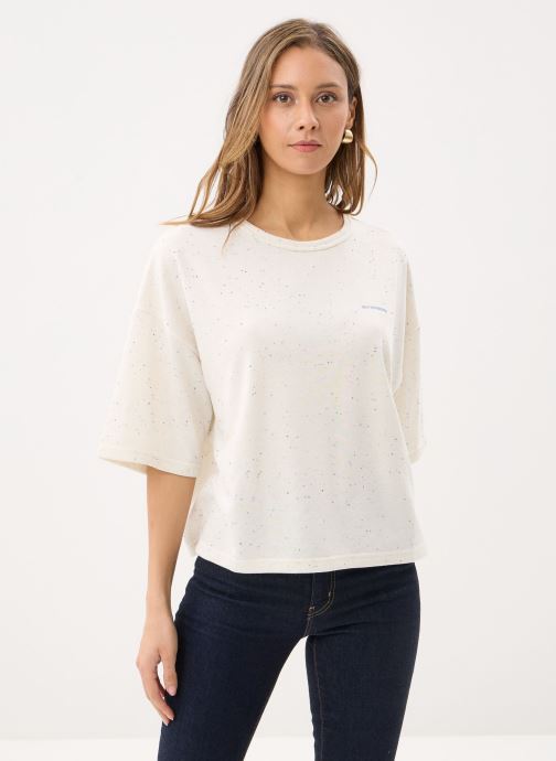 Ichi Kurzarm-T-Shirts Ihneppy Ss damen weiß