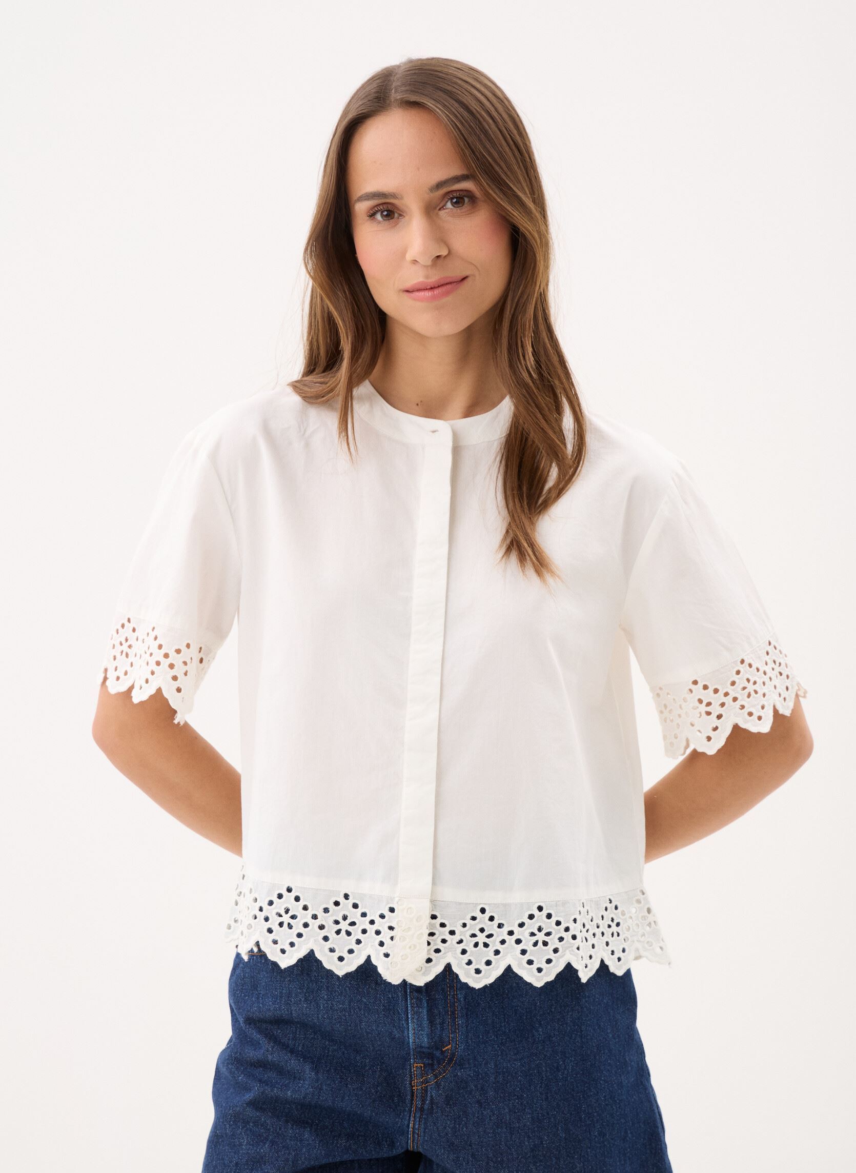 Camisas Ihlanavi Sh mujer blanco Ichi Camisas Ihlanavi Sh mujer blanco CLOUD DANCER