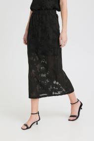 Jupes mi-longues Ihmania Sk femme noir
