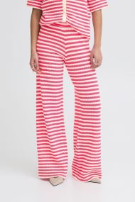 Pantalons droit Ihlorianna Pa2 femme rose Ichi Pantalons droit Ihlorianna Pa2 femme rose Azalea Birch Stripe