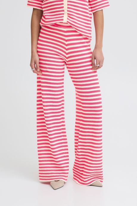 Ichi Straight Leg Hosen Ihlorianna Pa2 damen rosa
