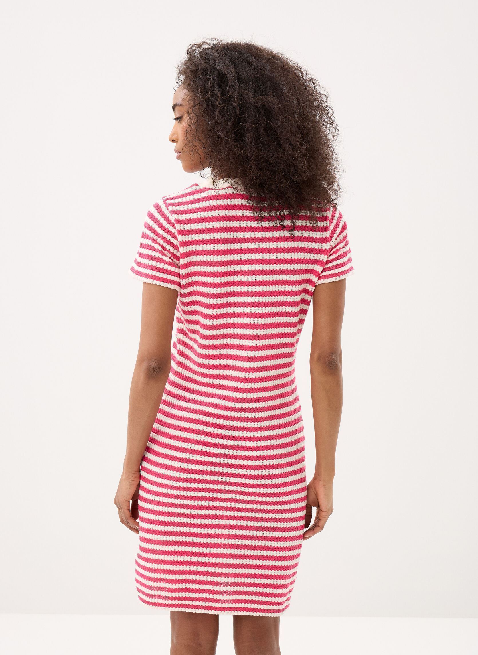 Jurken Ihlorianna Dr2 dames roze Ichi Jurken Ihlorianna Dr2 dames roze AZALEA BIRCH STRIPE