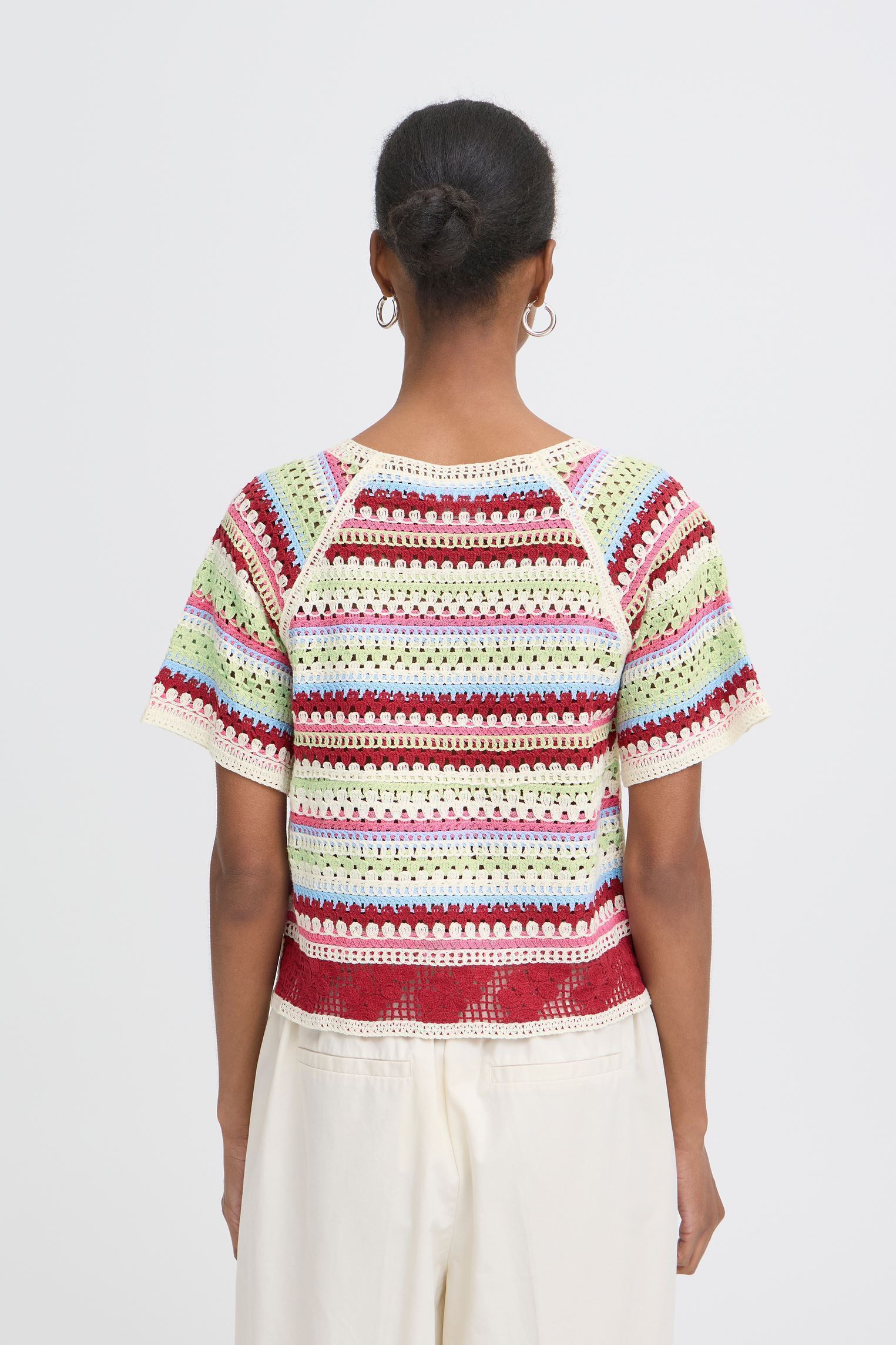 Pullover Ihbandie Ss2 damen mehrfarbig Ichi Pullover Ihbandie Ss2 damen mehrfarbig MULTICOLOR STRIPE