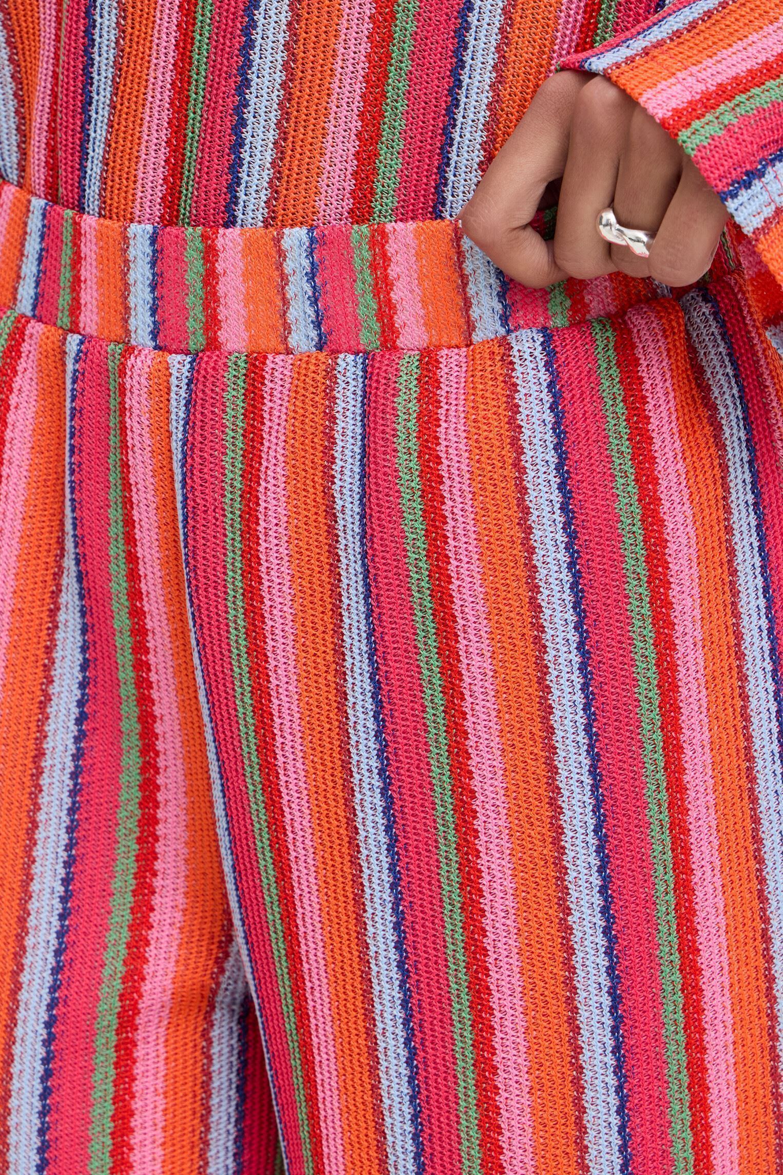 Pantalons larges Ihlibella Pa femme multicolore Ichi Pantalons larges Ihlibella Pa femme multicolore MULTI STRIPE