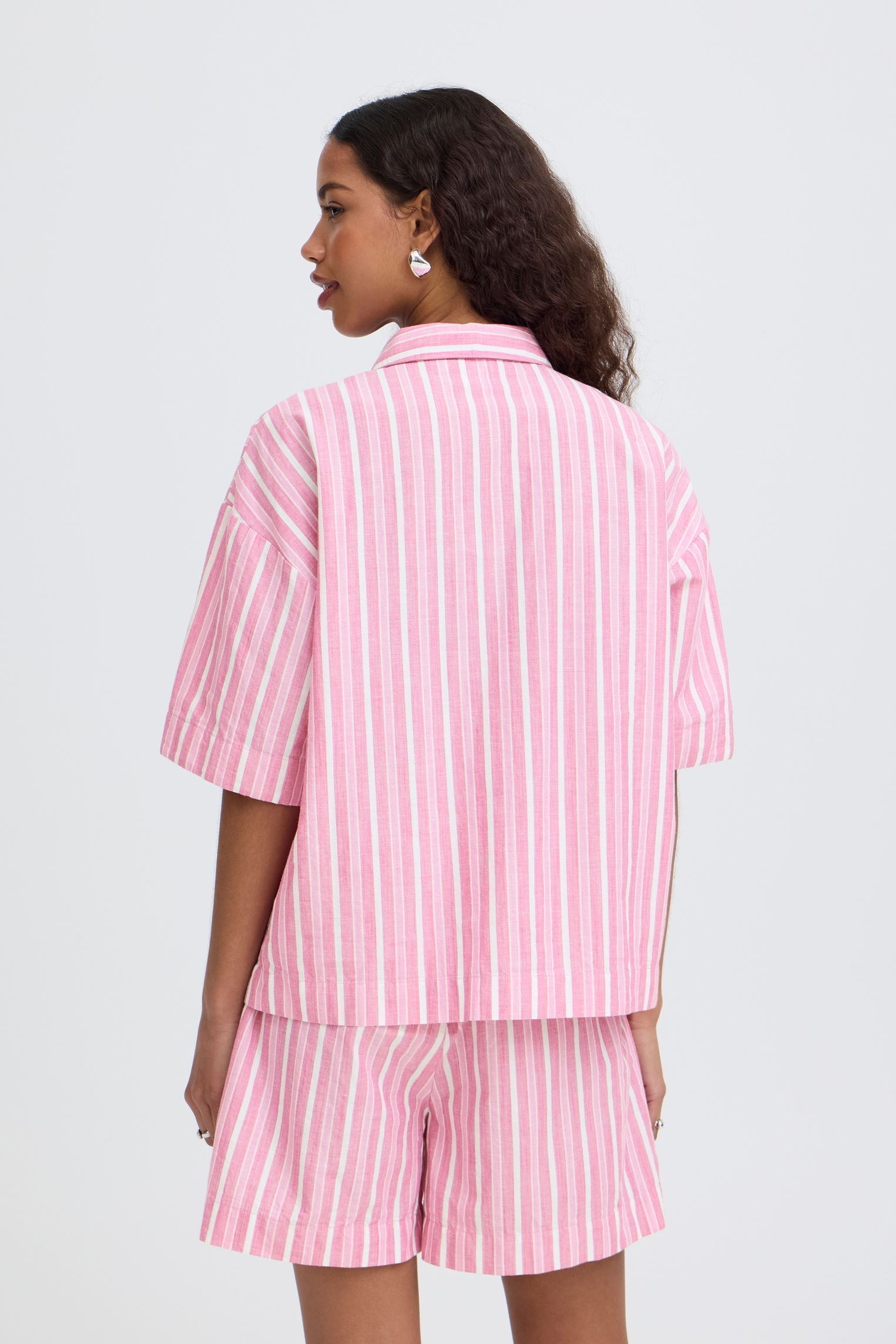 Chemises Ihindra Sh femme rose Ichi Chemises Ihindra Sh femme rose WILD ORCHID STRIPE
