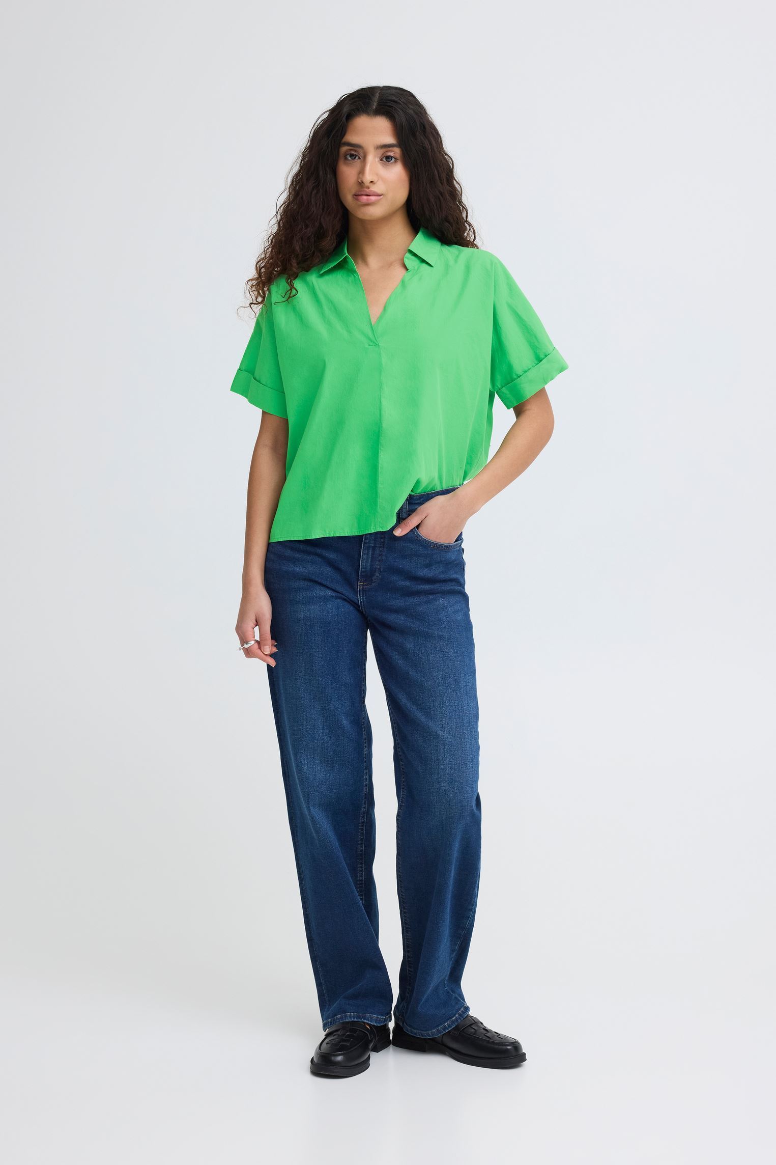 Polos manches courtes Ihimana Sh femme vert Ichi Polos manches courtes Ihimana Sh femme vert GREENBRIAR