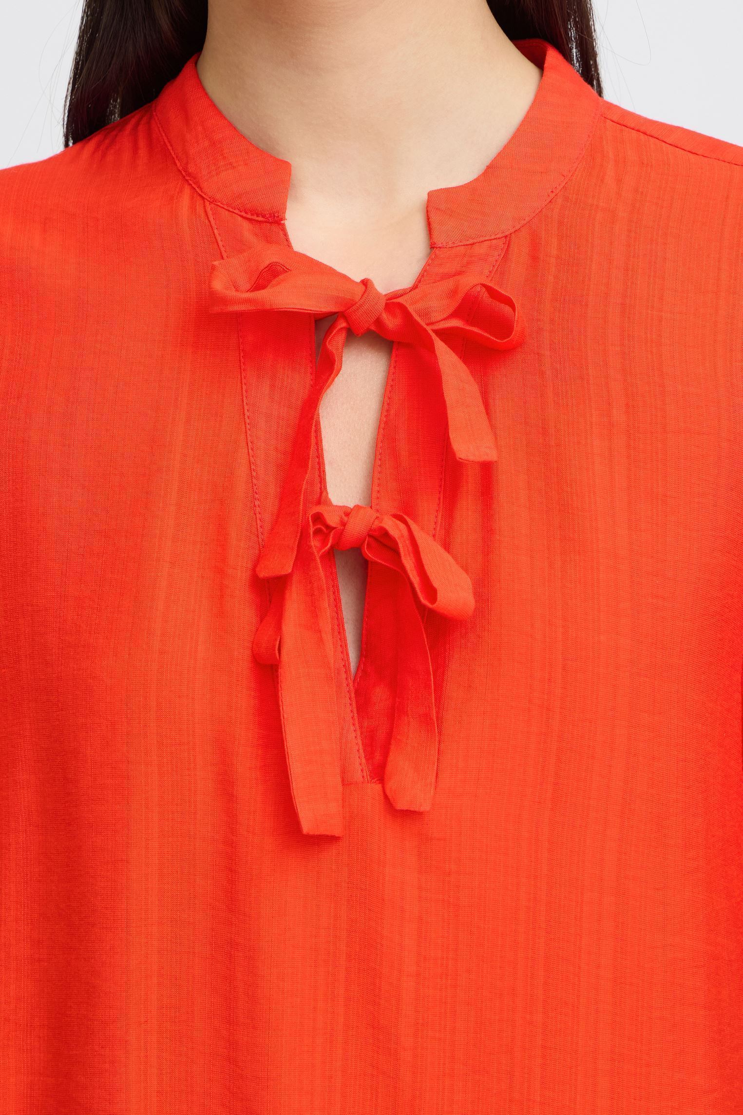 Blouses manches courtes Ihimelda Ss femme rouge Ichi Blouses manches courtes Ihimelda Ss femme rouge Fiery Red