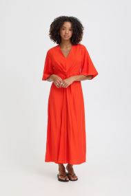 Robes longues Ihimelda Dr femme rouge Ichi Robes longues Ihimelda Dr femme rouge FIERY RED