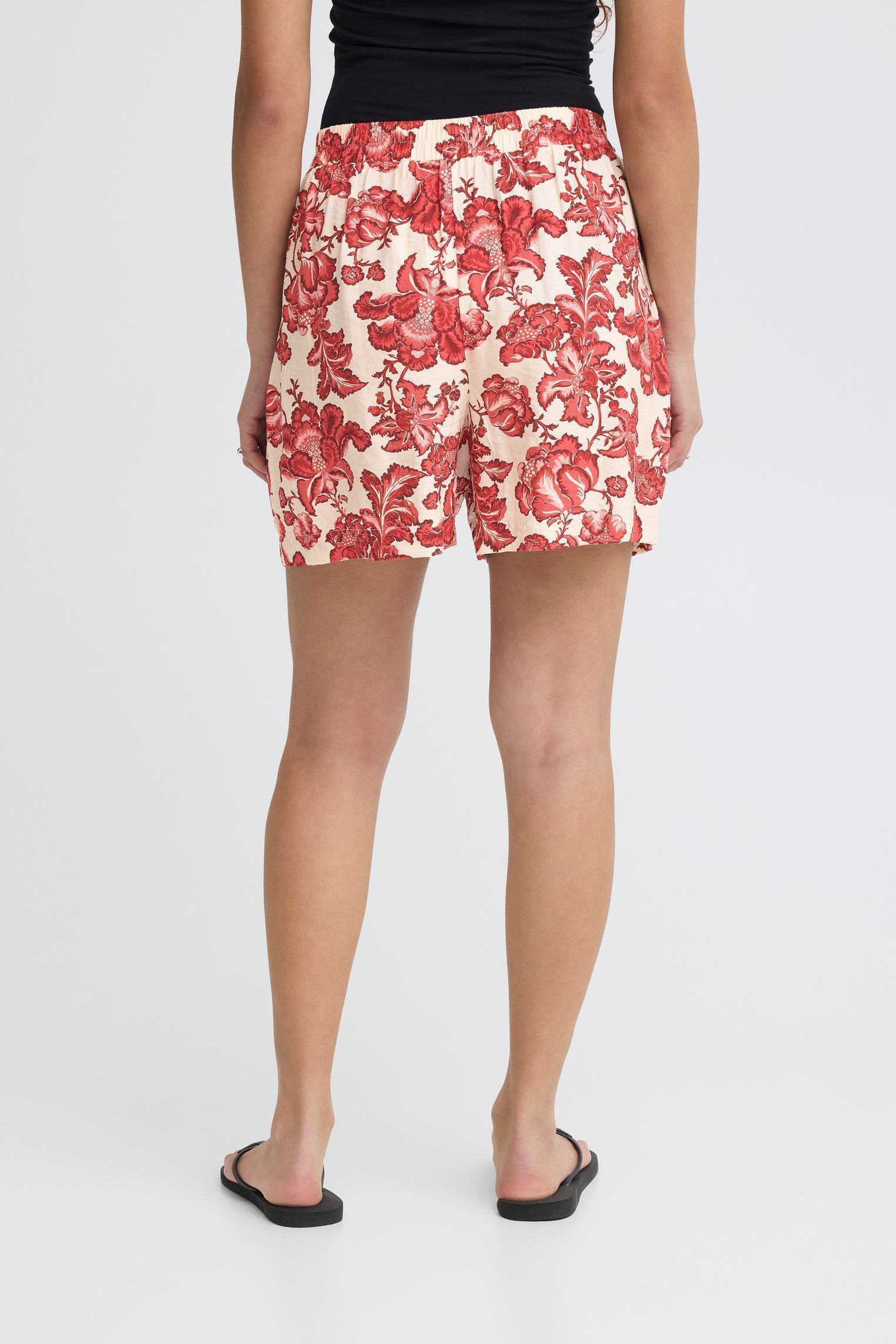 Shorts Ihgilvis Sho femme rouge Ichi Shorts Ihgilvis Sho femme rouge RED FLORAL PRINT