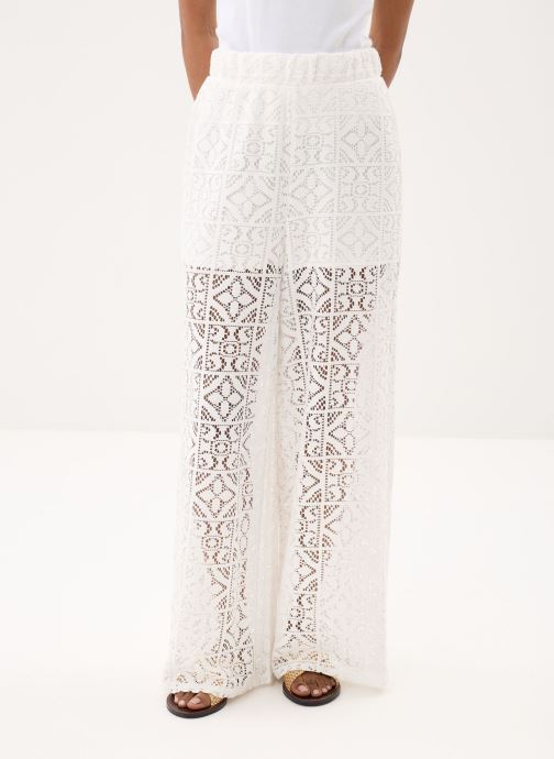 Ichi Pantalons larges Ihnaima Pa femme blanc