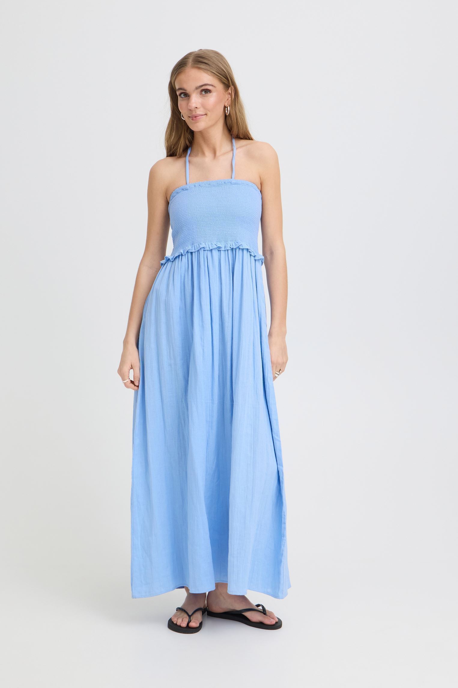 Kleider Iafoxa Dr damen blau Ichi Kleider Iafoxa Dr damen blau Placid Blue