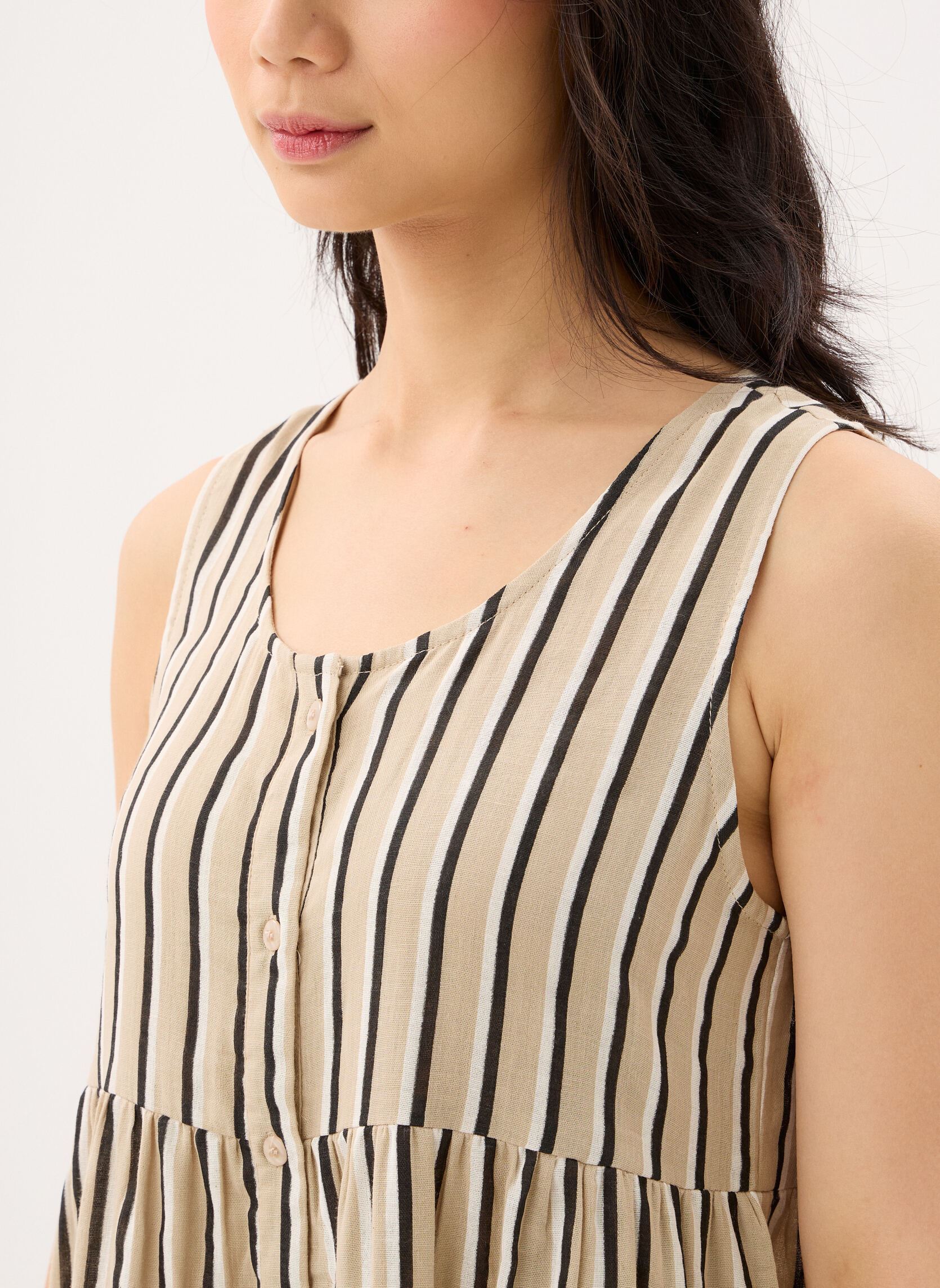 Robes Iafoxa Sl Dr Striped femme rose Ichi Robes Iafoxa Sl Dr Striped femme rose METEORITE STRIPE