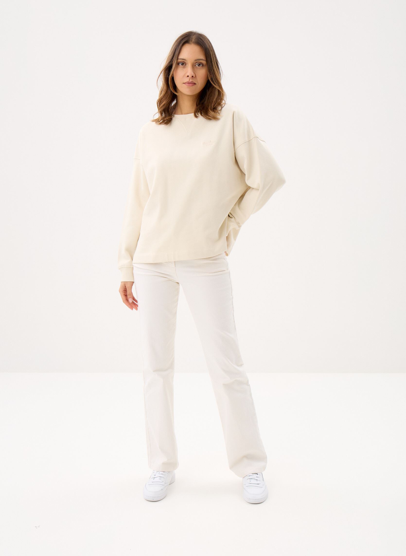 Sweater Rosie Sweatshirt dames wit Barbour Sweater Rosie Sweatshirt dames wit ECRU