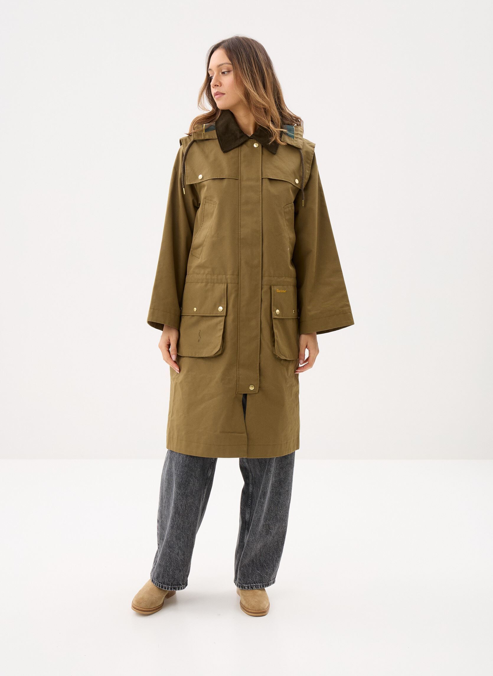 Parkas Bilsdale Showerproof Jacket femme vert Barbour Parkas Bilsdale Showerproof Jacket femme vert GOLDEN OLIVE/ANCIENT TART