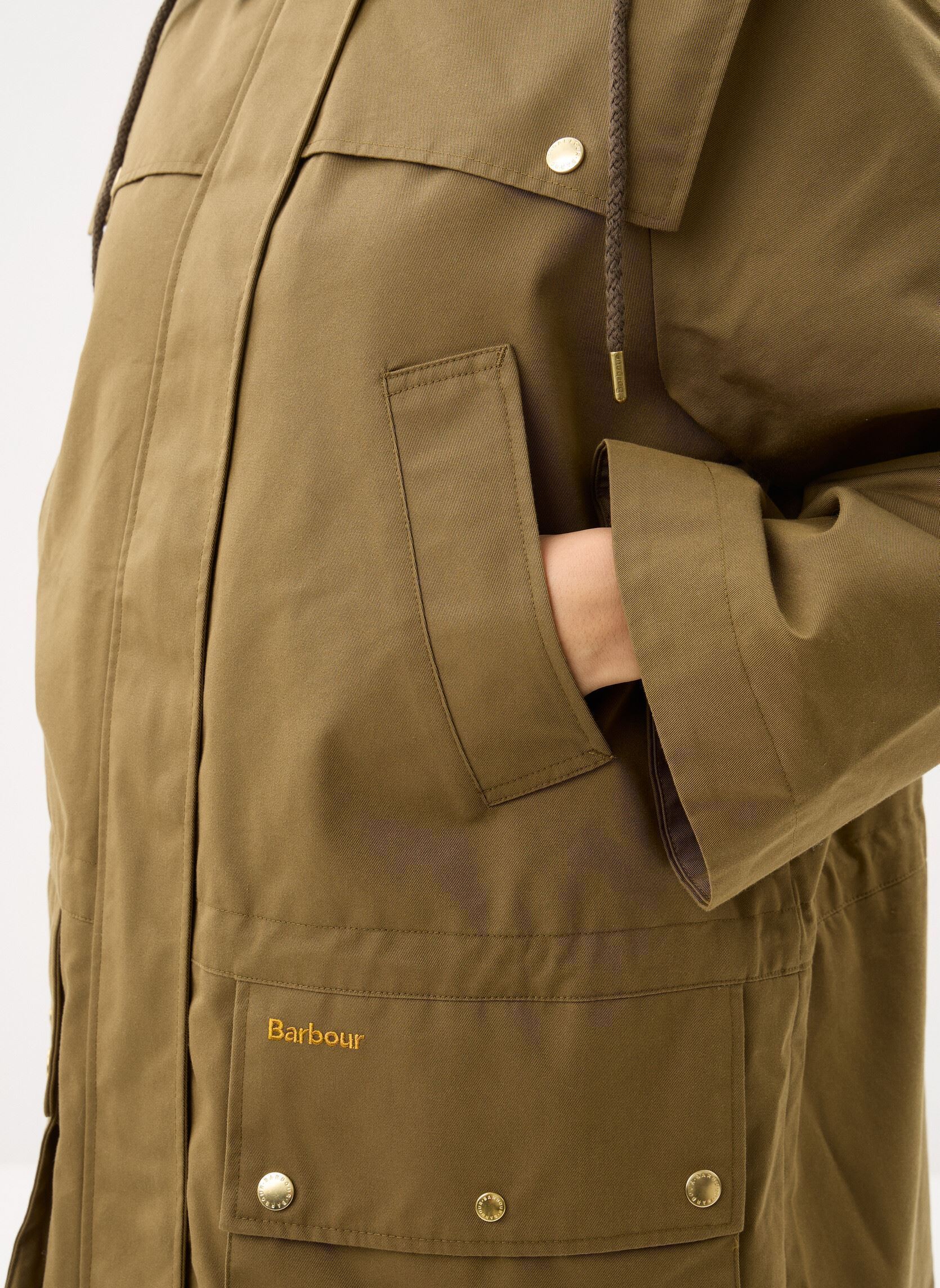 Parkas Bilsdale Showerproof Jacket femme vert Barbour Parkas Bilsdale Showerproof Jacket femme vert GOLDEN OLIVE/ANCIENT TART