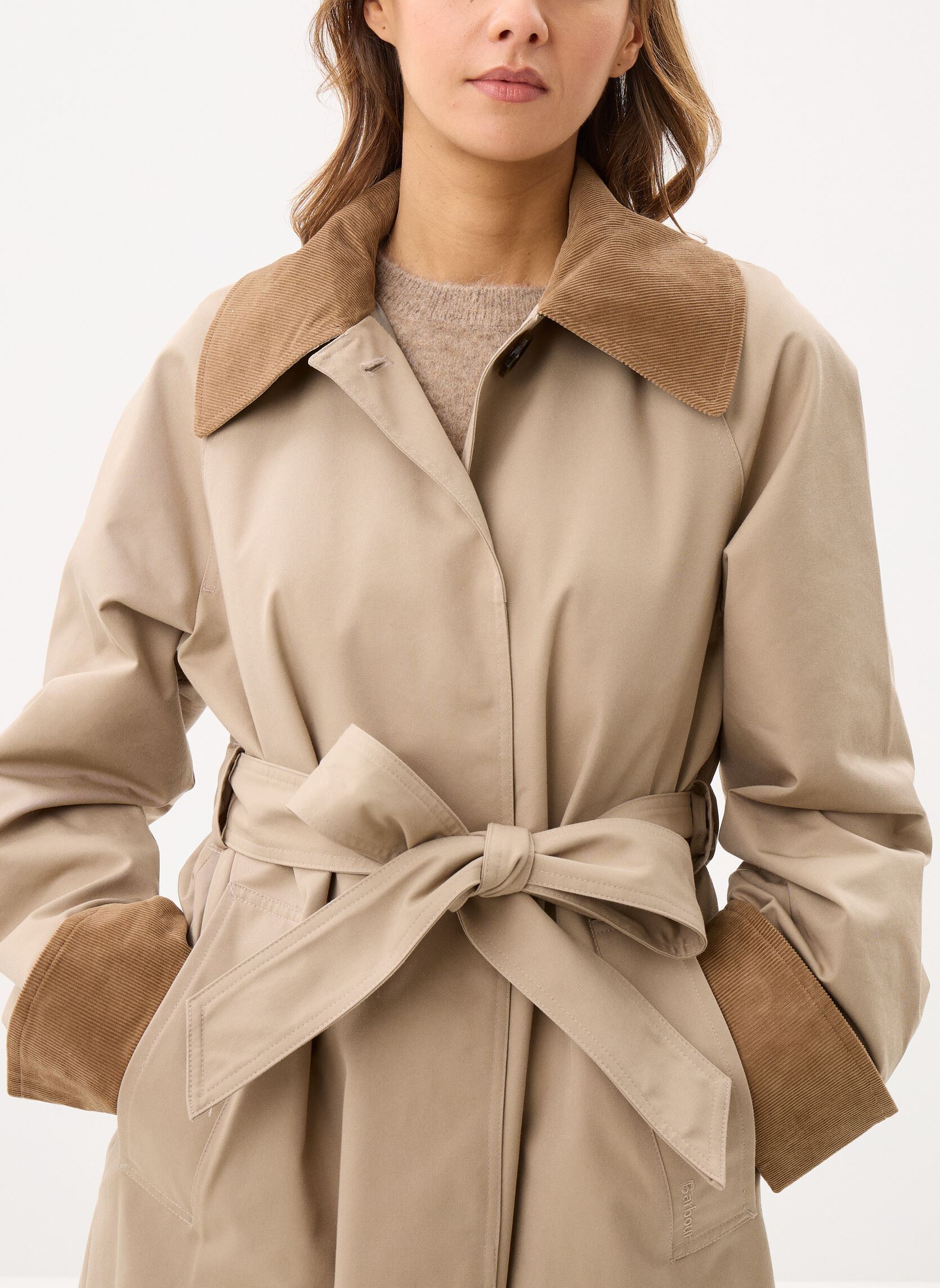 Trenchcoats Reagan Showerproof Jacket dames beige Barbour Trenchcoats Reagan Showerproof Jacket dames beige HONEY/ANCIENT POPLAR