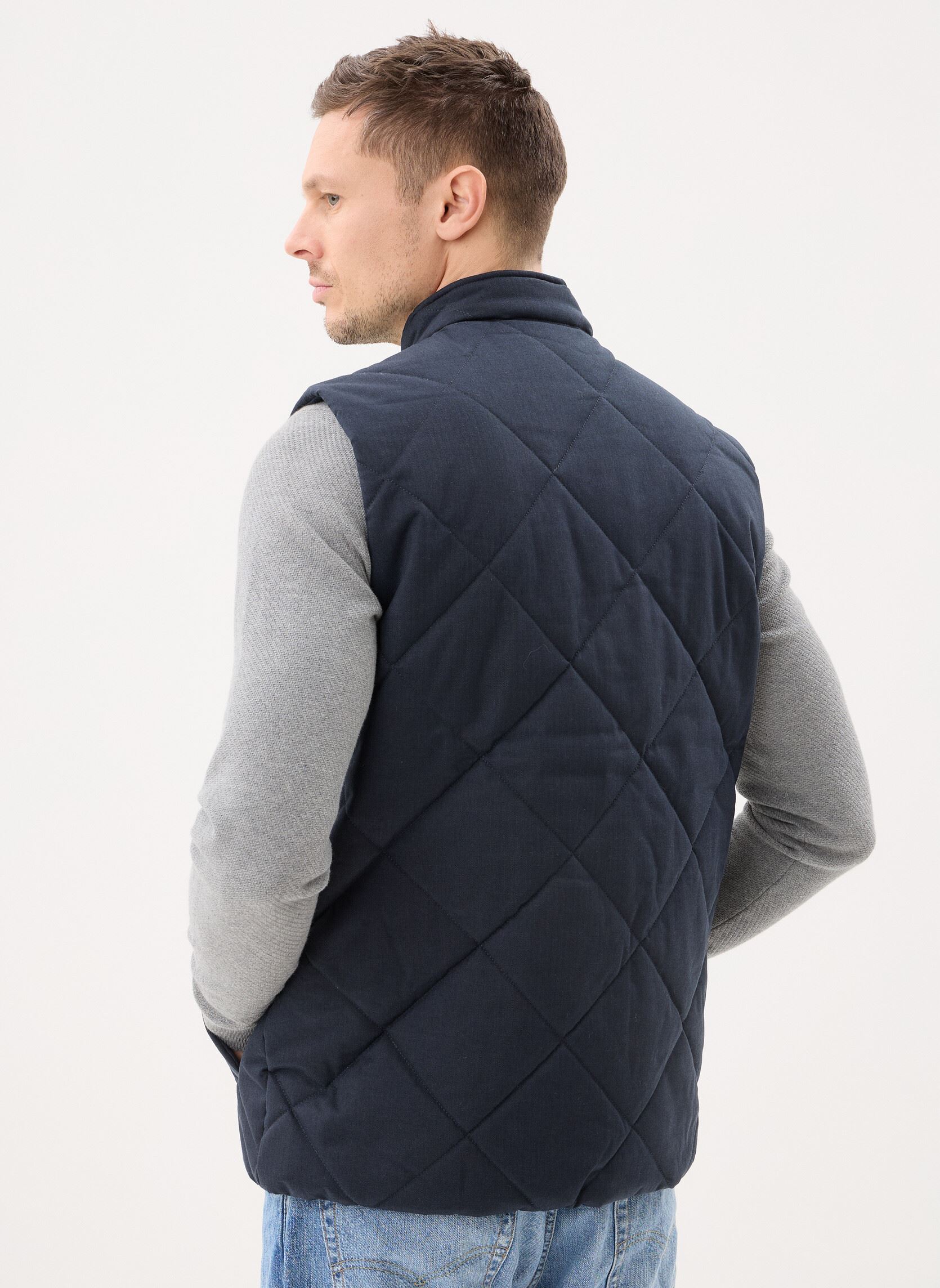 Jassen City Harrington Quilted Gilet heren blauw Barbour Jassen City Harrington Quilted Gilet heren blauw NAVY
