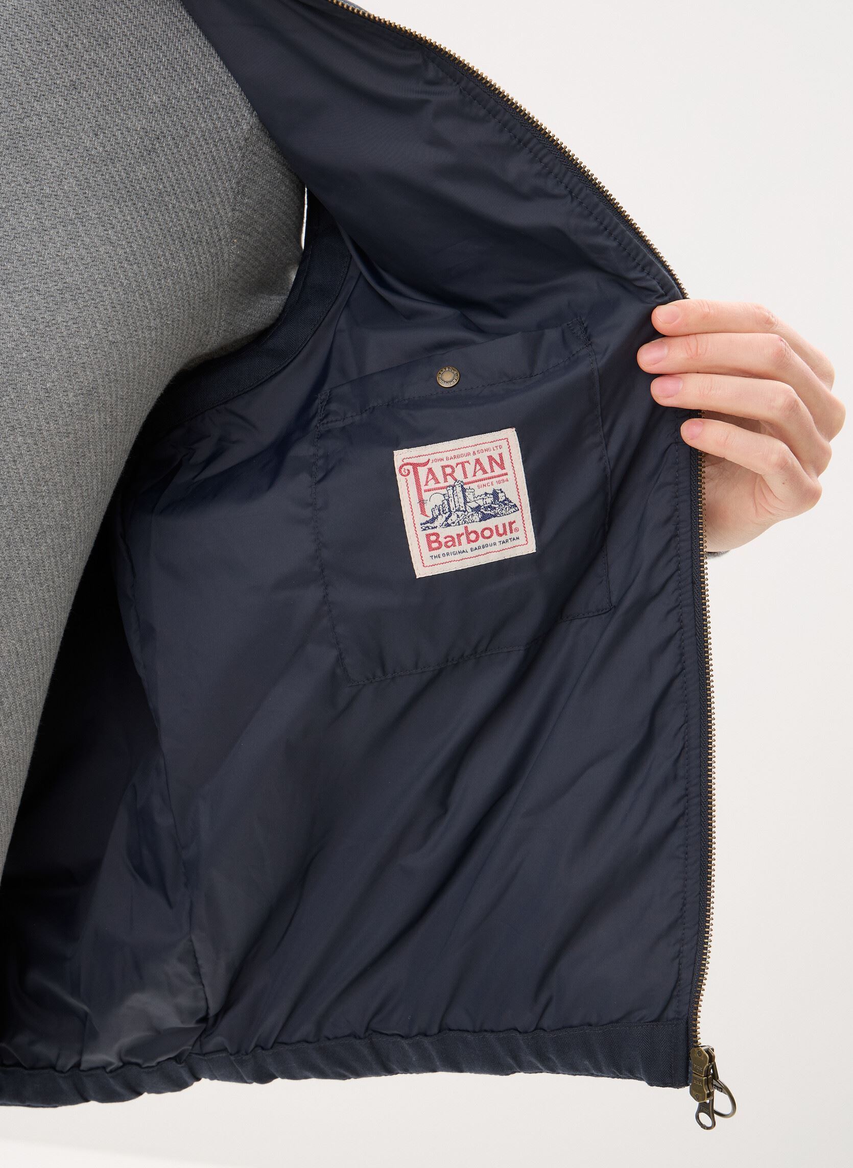 Jassen City Harrington Quilted Gilet heren blauw Barbour Jassen City Harrington Quilted Gilet heren blauw NAVY