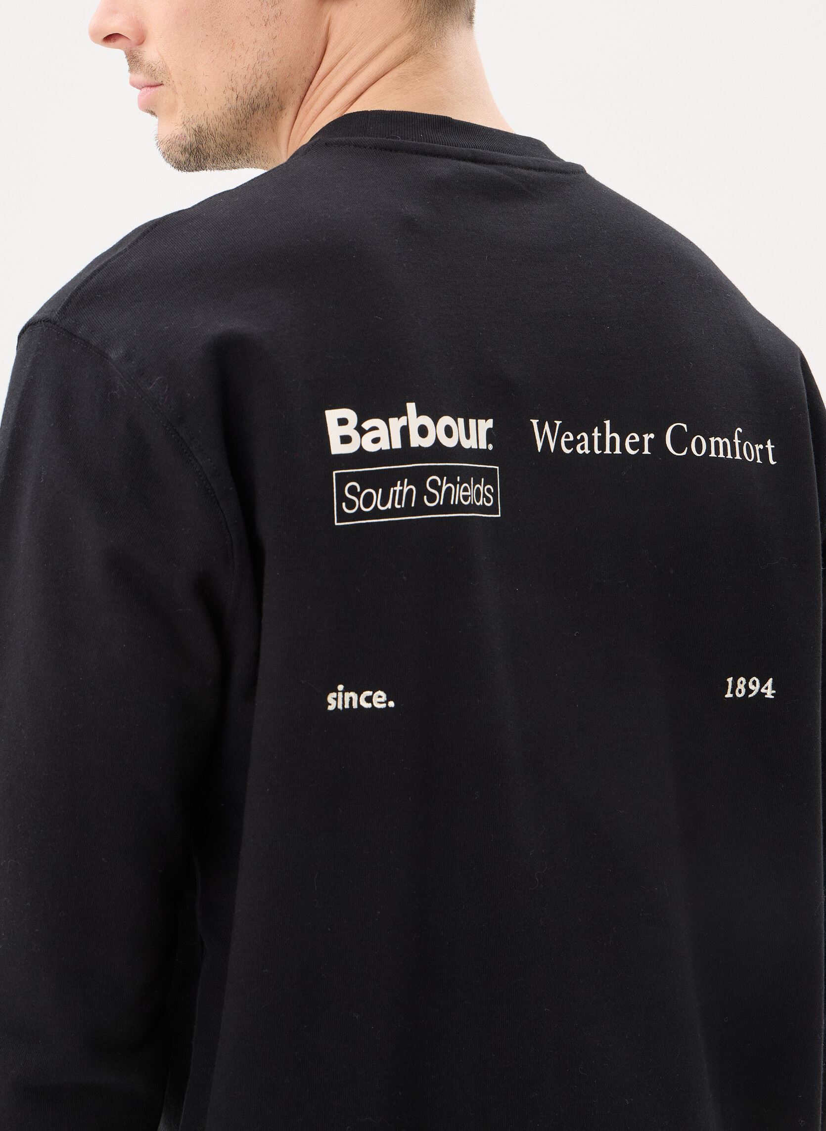 Sweatshirts Firbank Relaxed Crew Neck Sweatshirt herren schwarz Barbour Sweatshirts Firbank Relaxed Crew Neck Sweatshirt herren schwarz BLACK