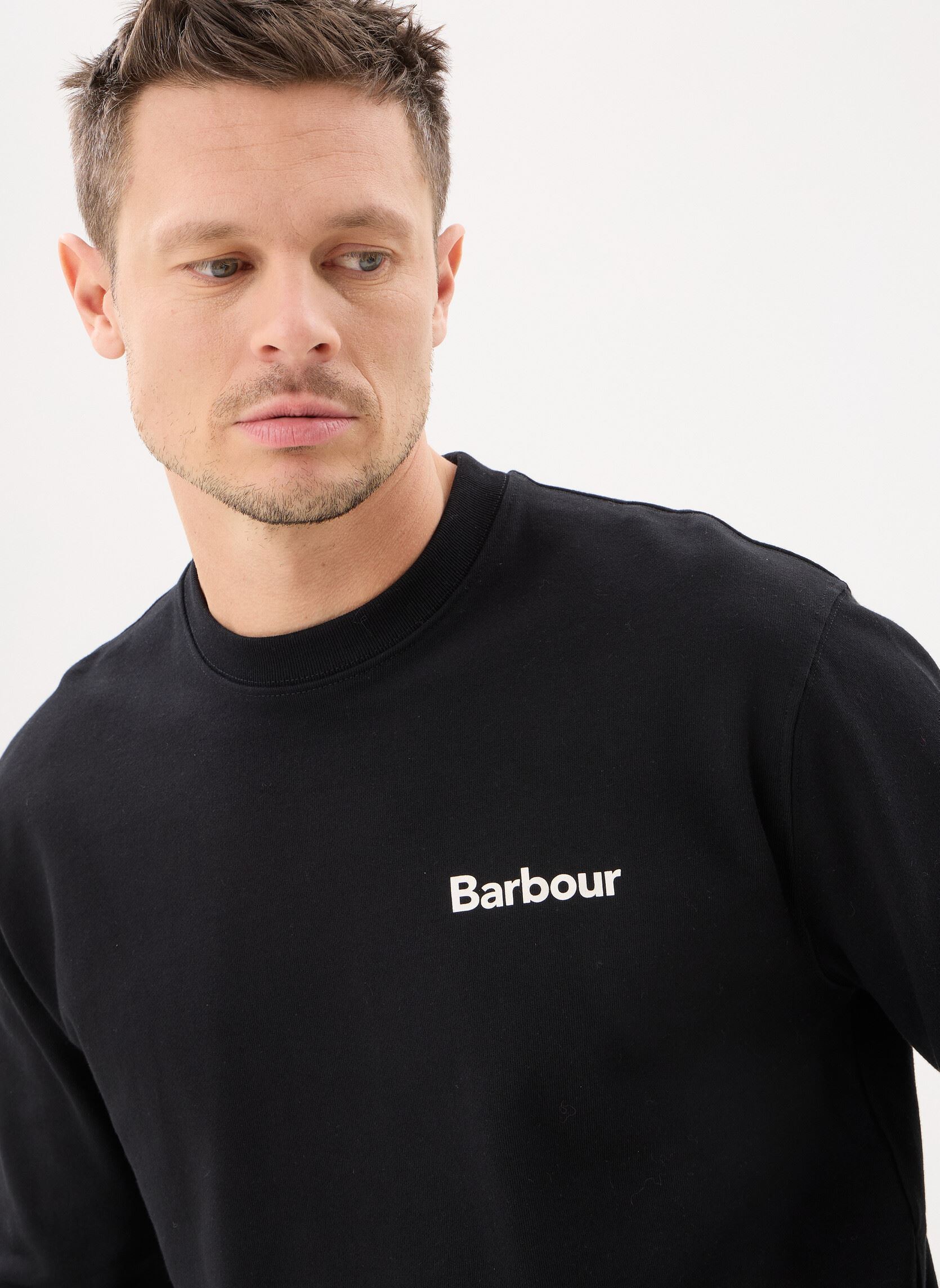 Sweatshirts Firbank Relaxed Crew Neck Sweatshirt herren schwarz Barbour Sweatshirts Firbank Relaxed Crew Neck Sweatshirt herren schwarz BLACK