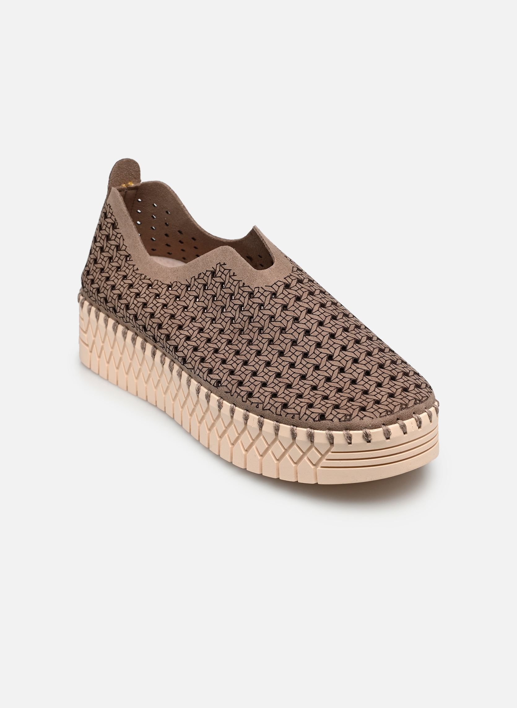 Sneakers P-EVA dames bruin PLUUM Sneakers P-EVA dames bruin KAKI TAUPE