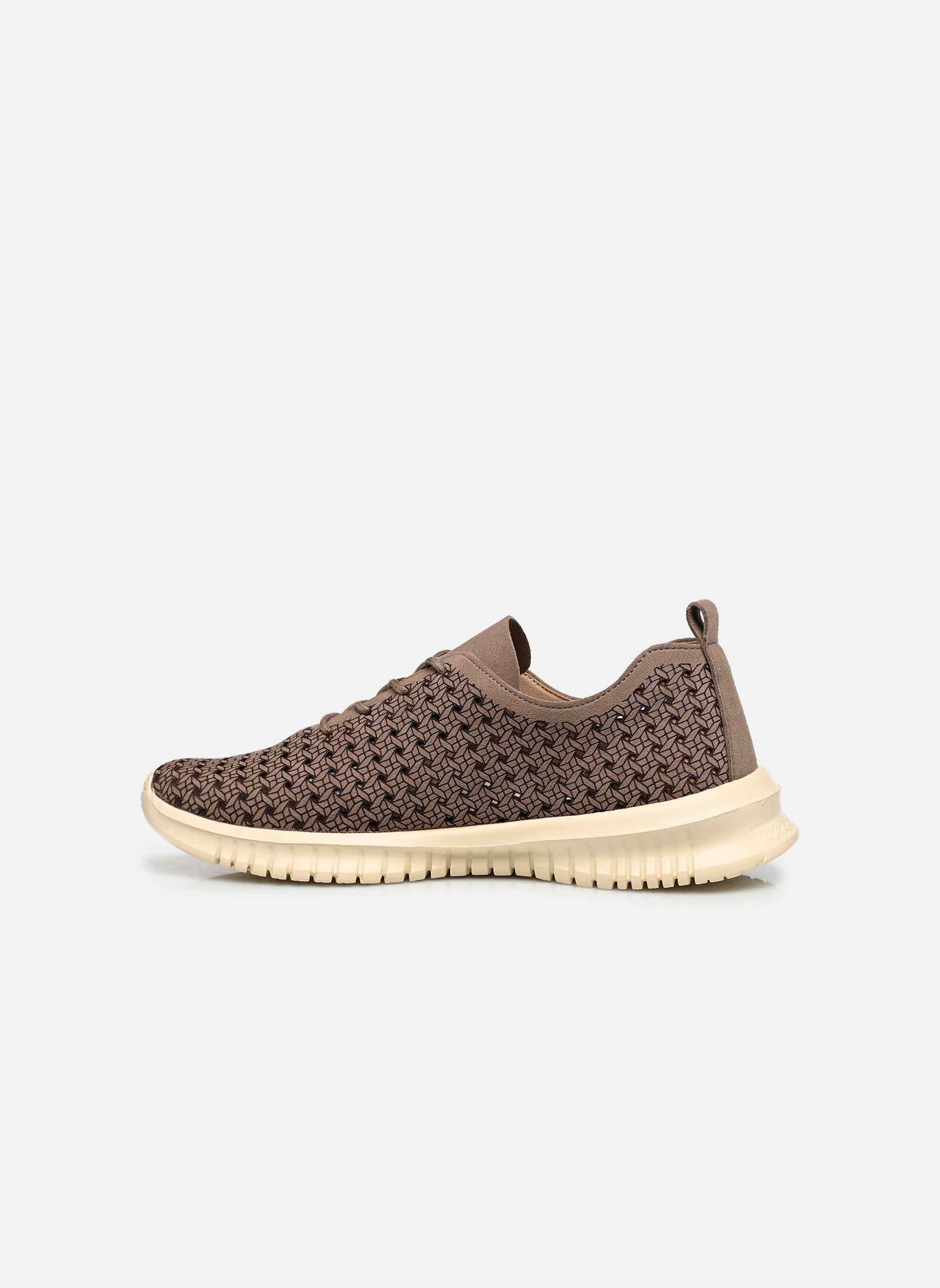 Niedrige Sneaker P-CARO damen braun PLUUM Niedrige Sneaker P-CARO damen braun KAKI TAUPE