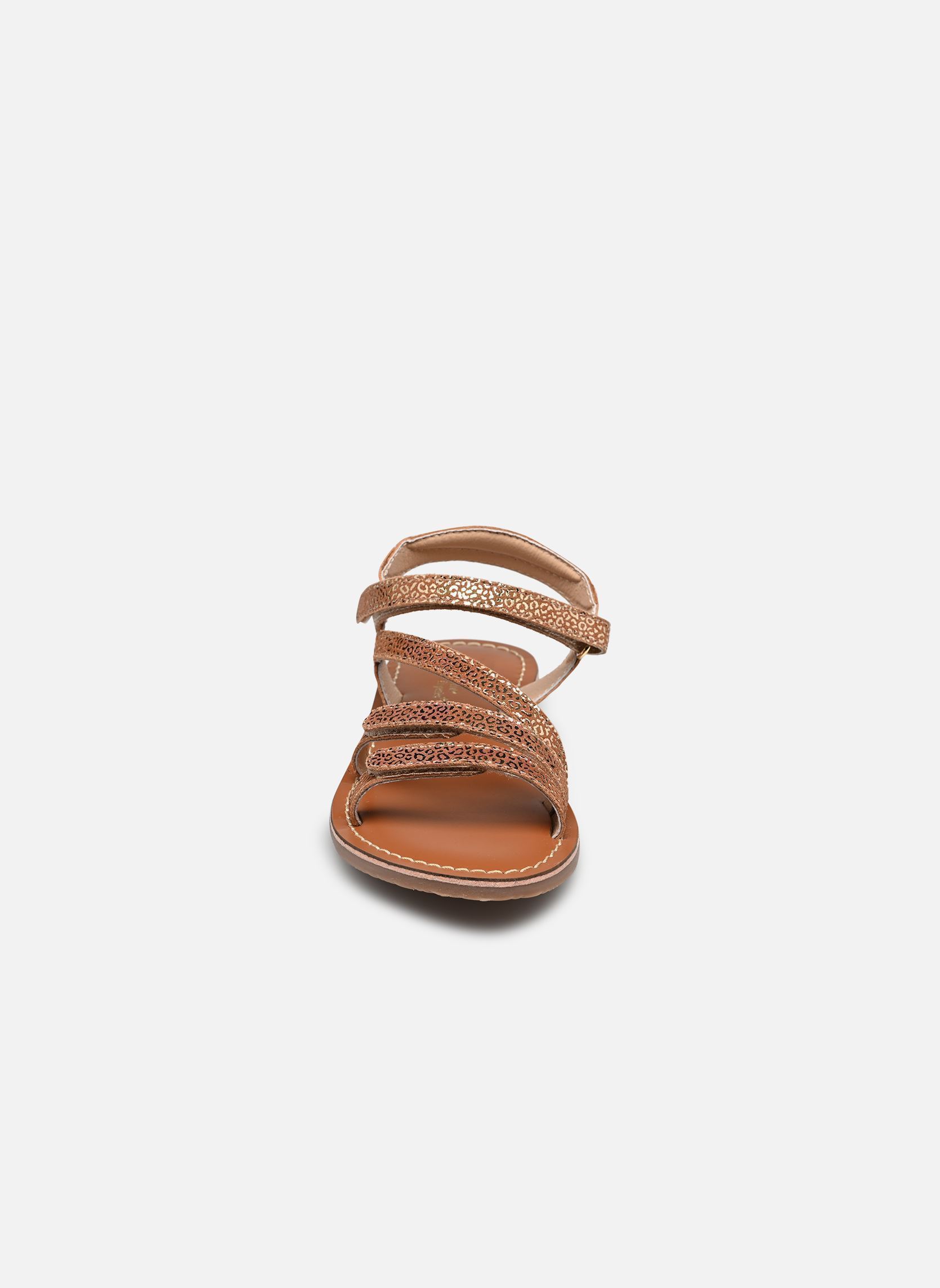 Sandales SB-2633 fille marron L'Atelier Tropézien Sandales SB-2633 fille marron BROWN MINI LEO