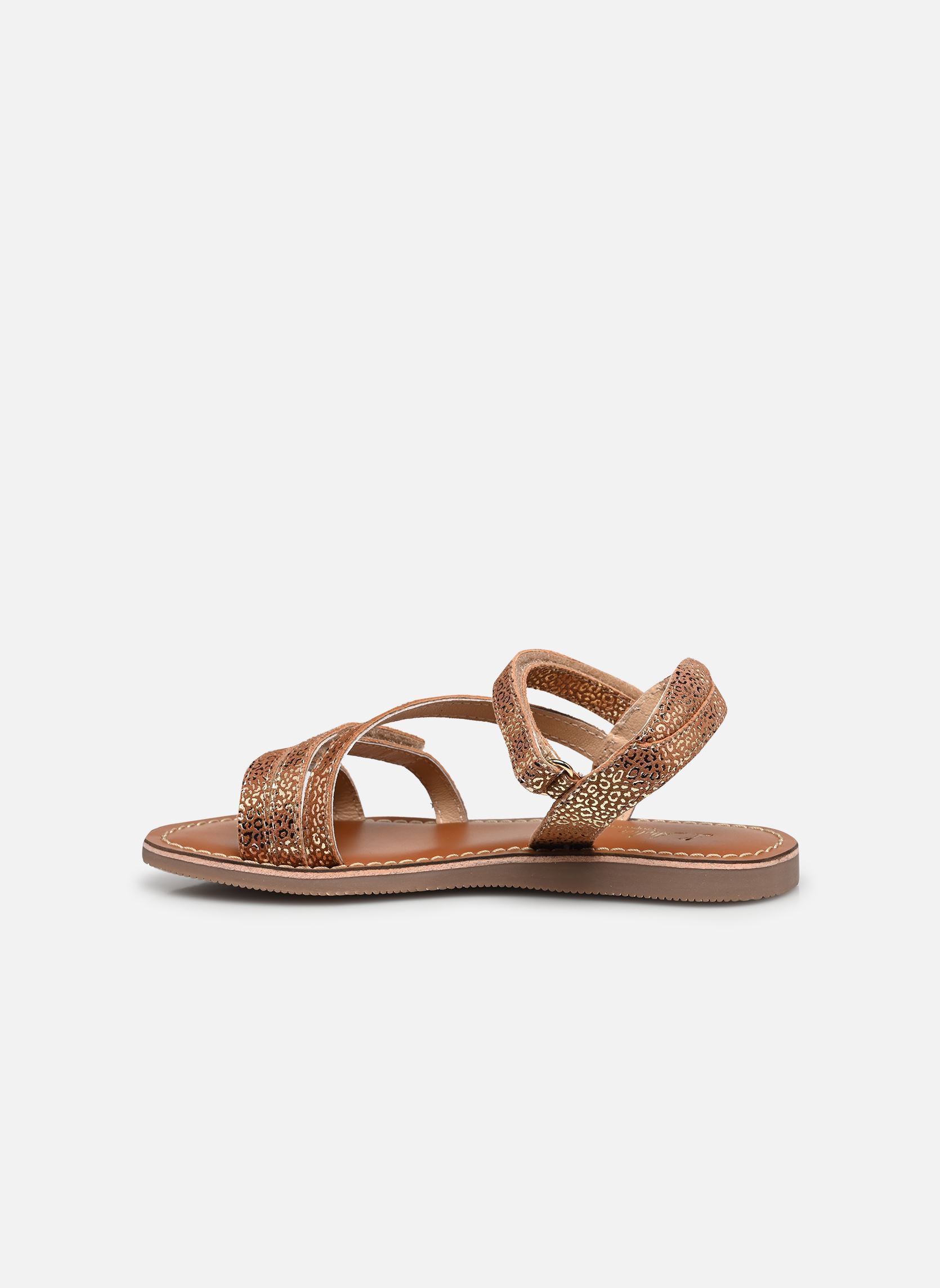 Sandales SB-2633 fille marron L'Atelier Tropézien Sandales SB-2633 fille marron BROWN MINI LEO