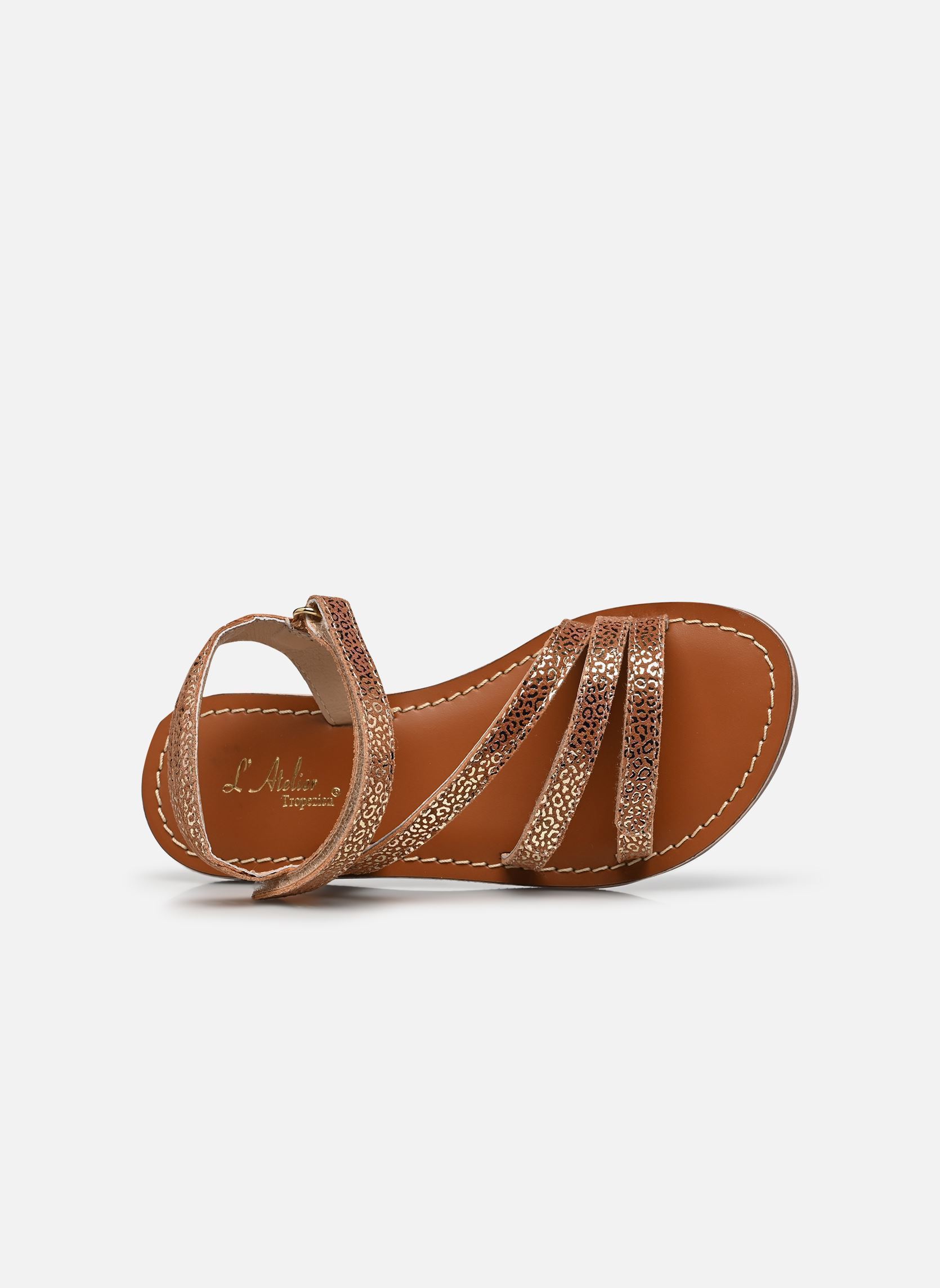 Sandales SB-2633 fille marron L'Atelier Tropézien Sandales SB-2633 fille marron BROWN MINI LEO