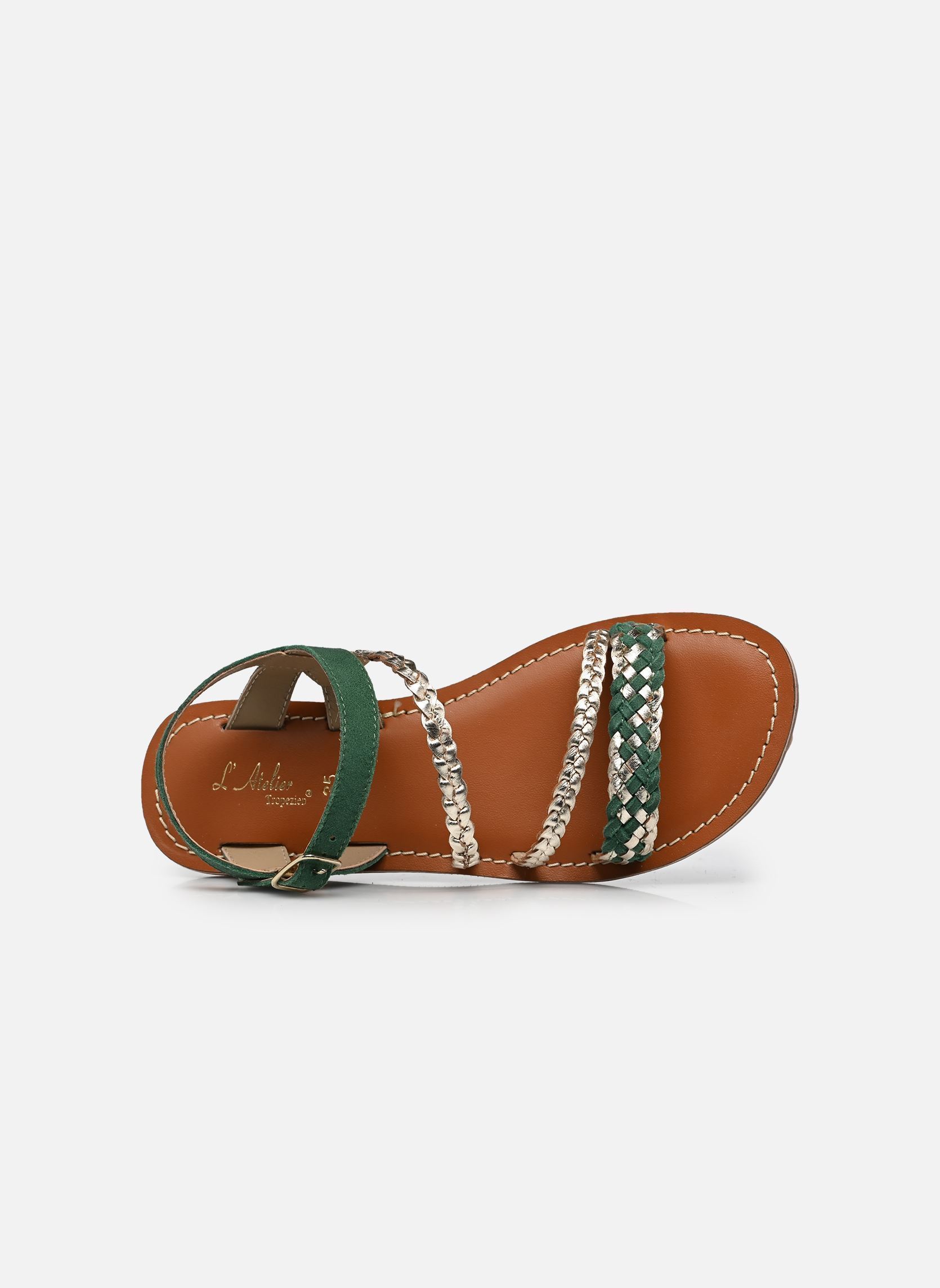 Sandalen IL-2501 mädchen grün L'Atelier Tropézien Sandalen IL-2501 mädchen grün GREEN