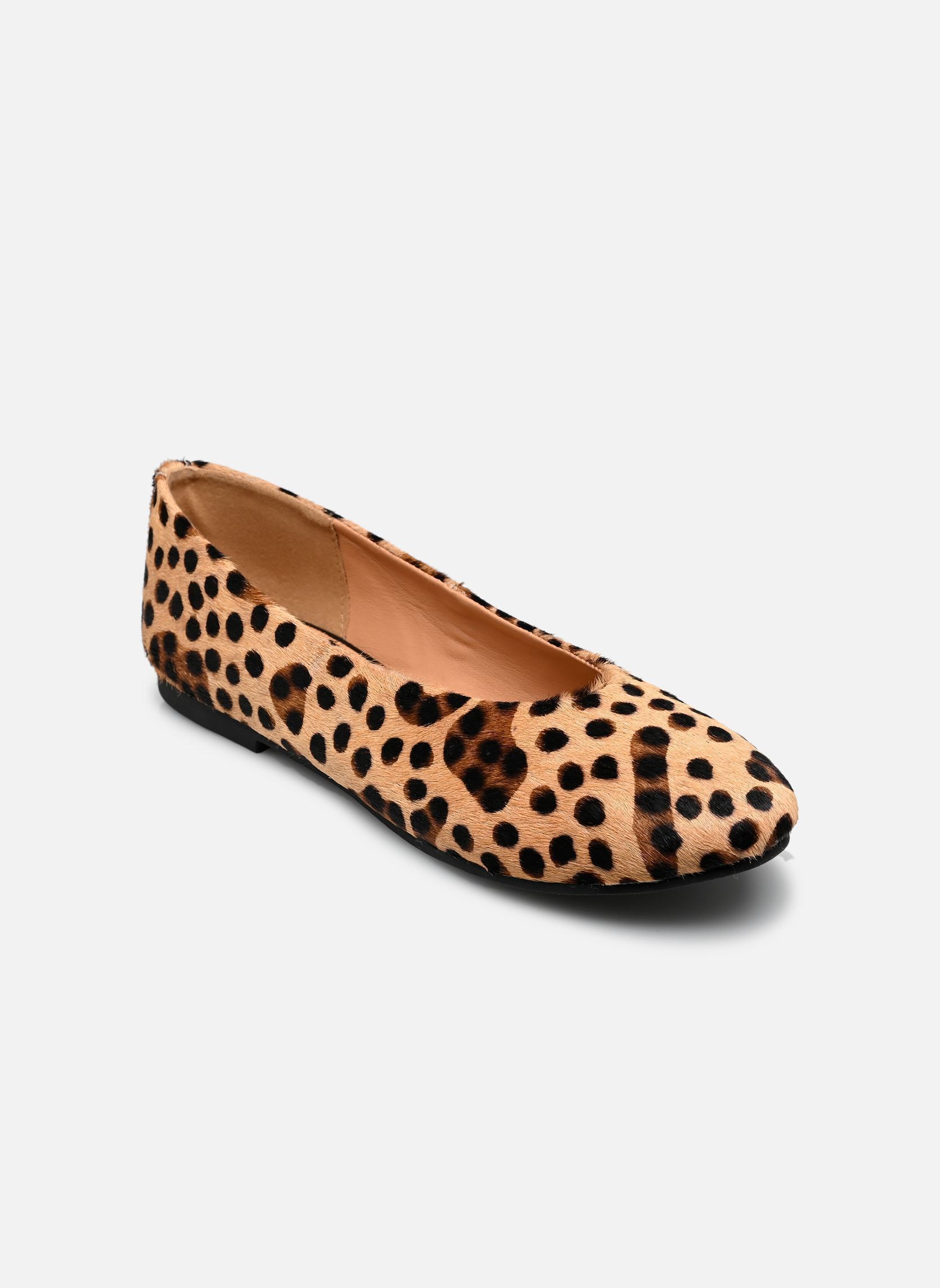 Ballerines classiques S-CHR3201 femme marron L'Atelier Tropézien Ballerines classiques S-CHR3201 femme marron LEOPARD