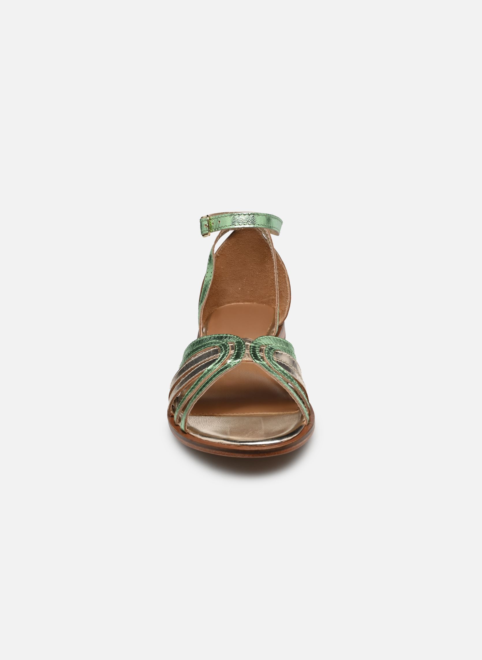 Sandales S-IL103 femme vert L'Atelier Tropézien Sandales S-IL103 femme vert GREEN GOLD