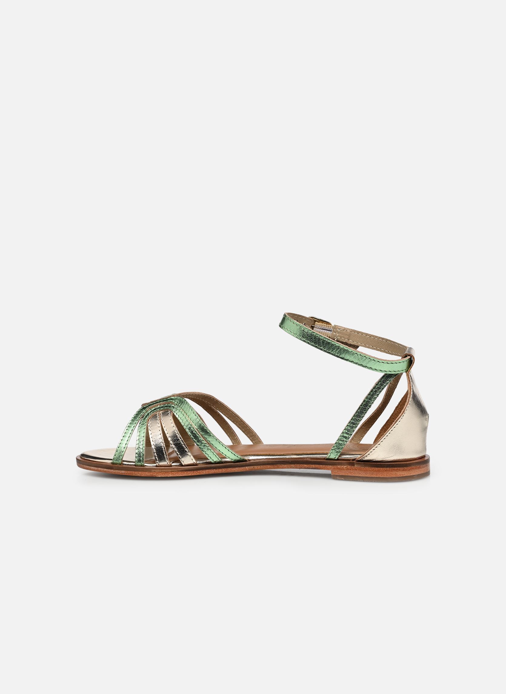 Sandales S-IL103 femme vert L'Atelier Tropézien Sandales S-IL103 femme vert GREEN GOLD
