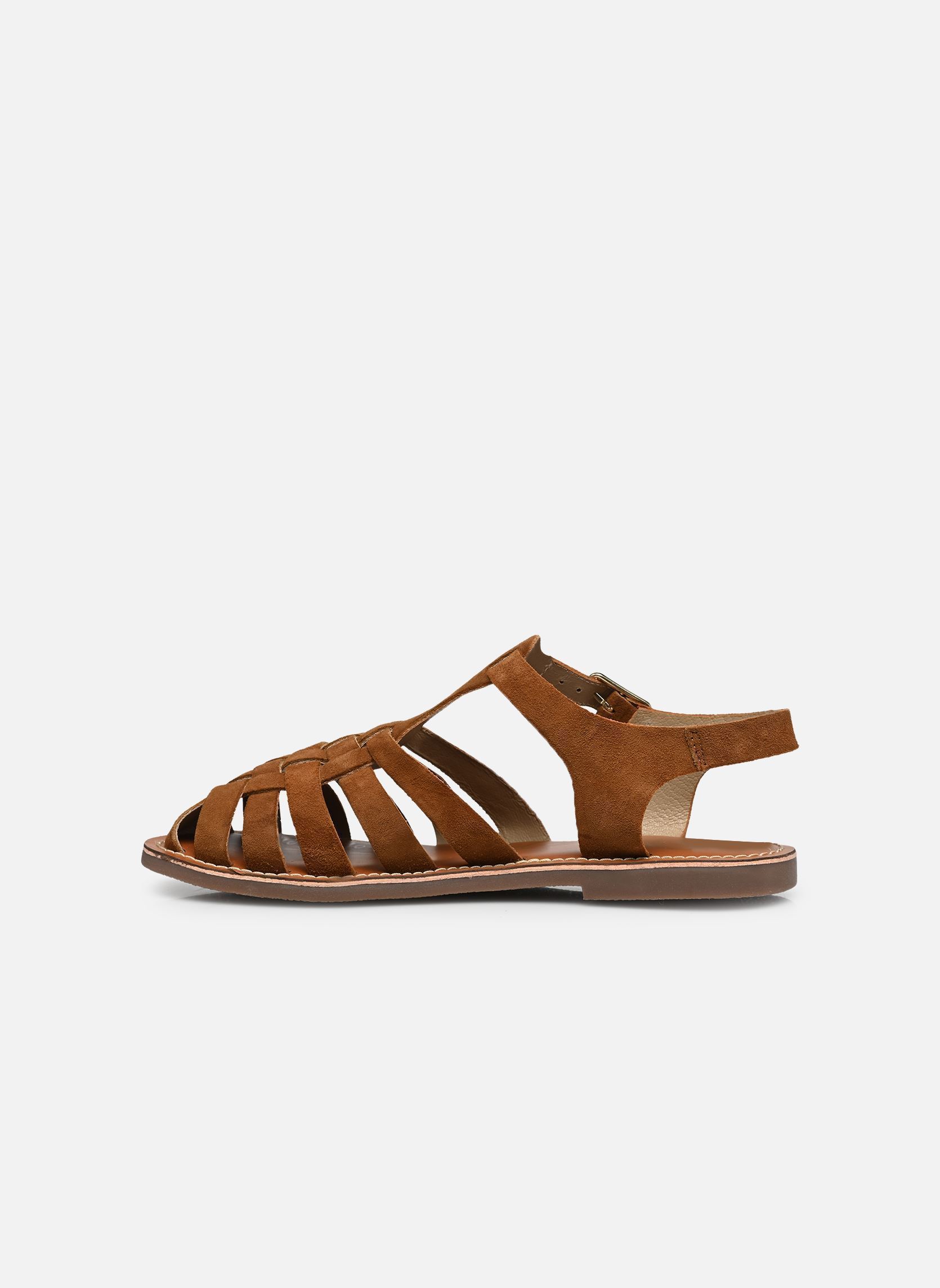 Sandalen S-SB3408 dames bruin L'Atelier Tropézien Sandalen S-SB3408 dames bruin TAN SUEDE